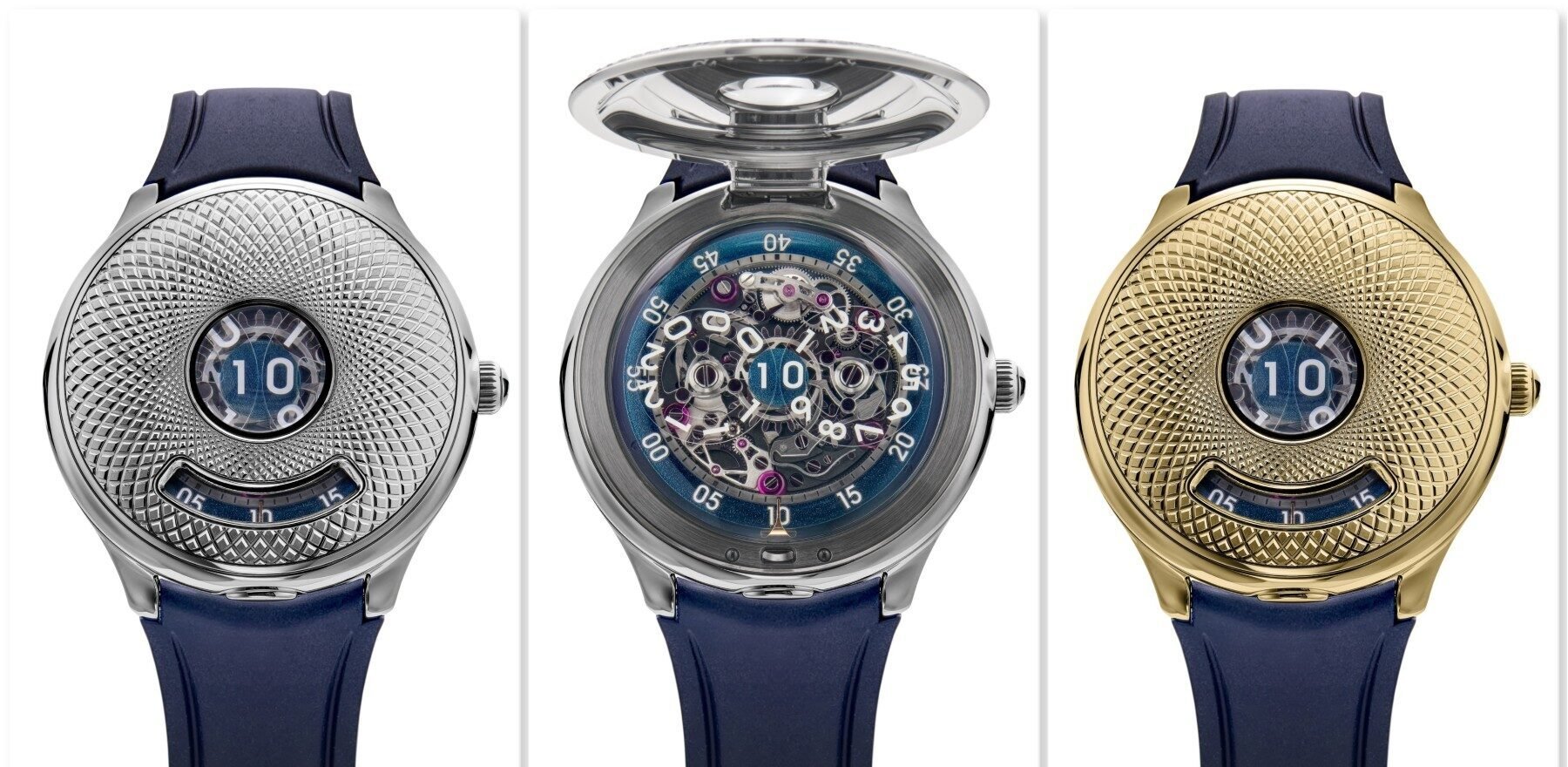 The Czapek Time Jumper — A Flying-Saucer-Shaped Half-Hunter Watch With A Spacy Optical Effect