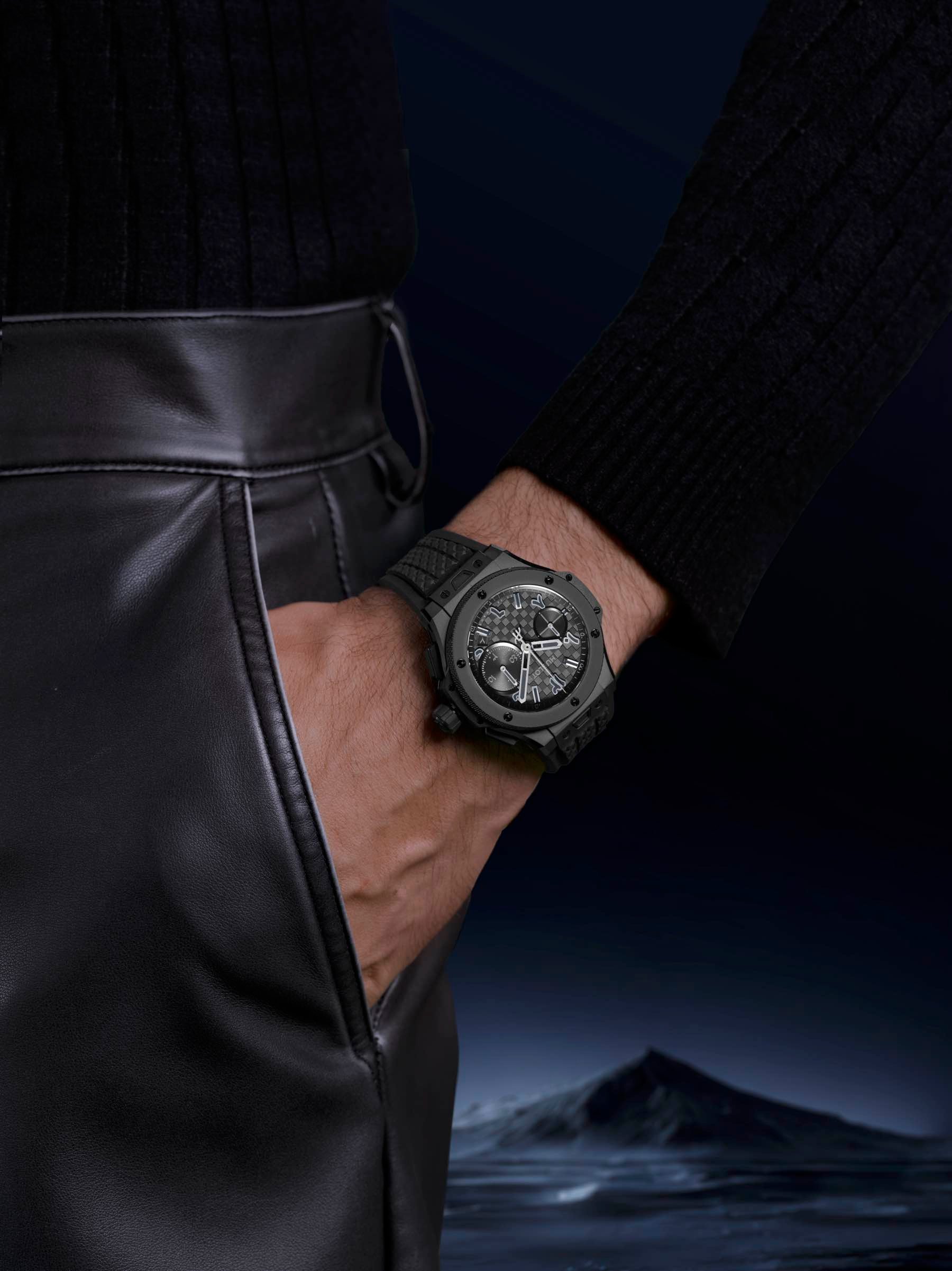 Hublot Big Bang Ahmed Seddiqi 75th Anniversary All Black pocket shot