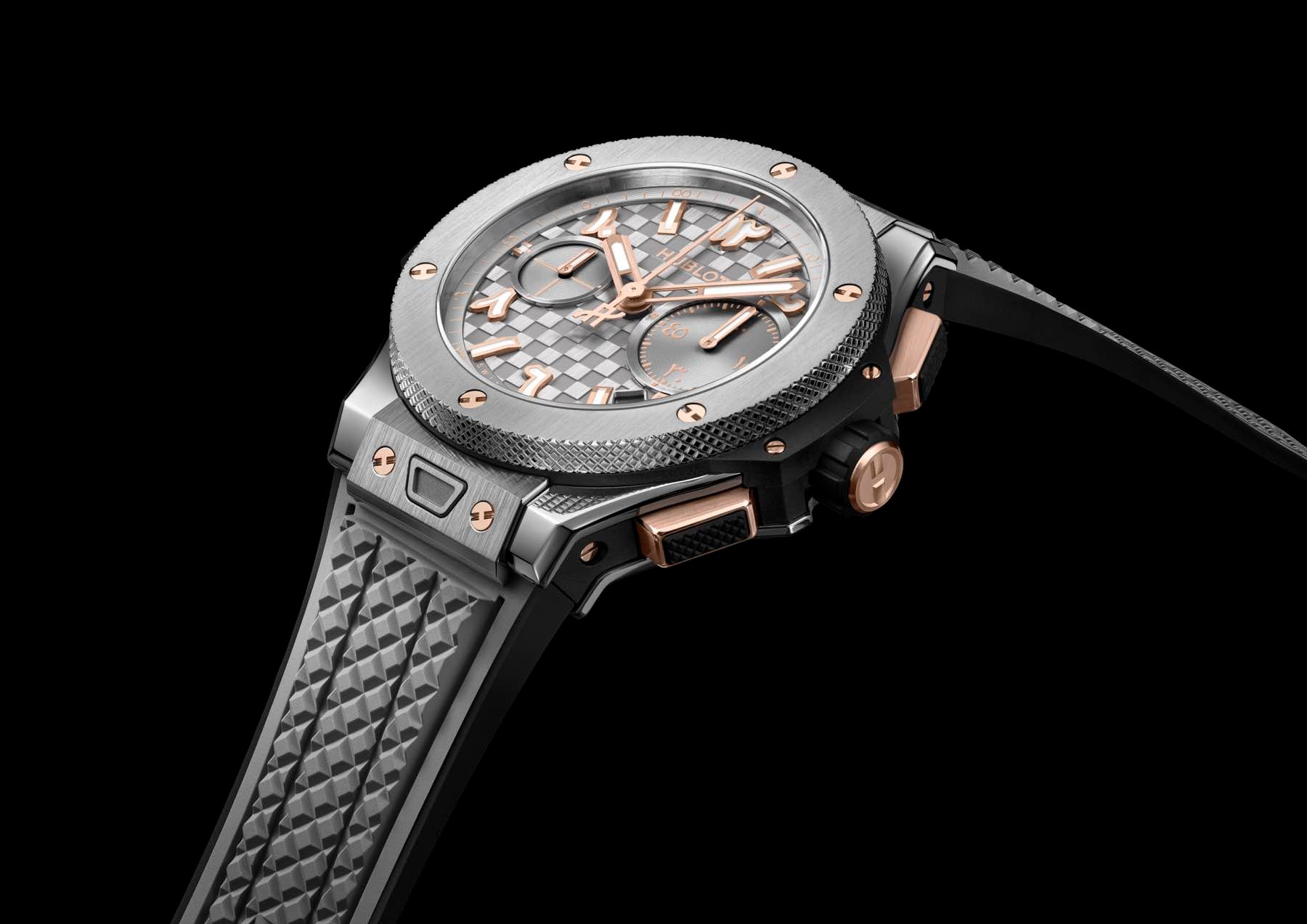 Hublot Big Bang Ahmed Seddiqi 75th Anniversary Titanium Grey diagonal view
