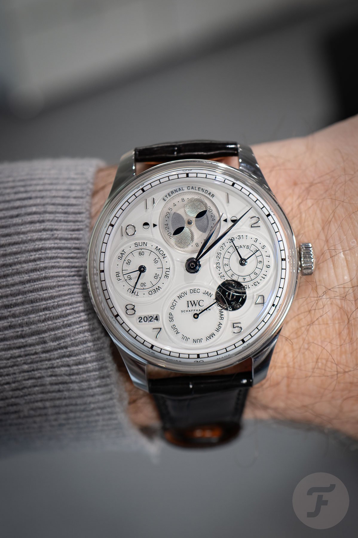 IWC Portugieser Eternal Calendar on the wrist
