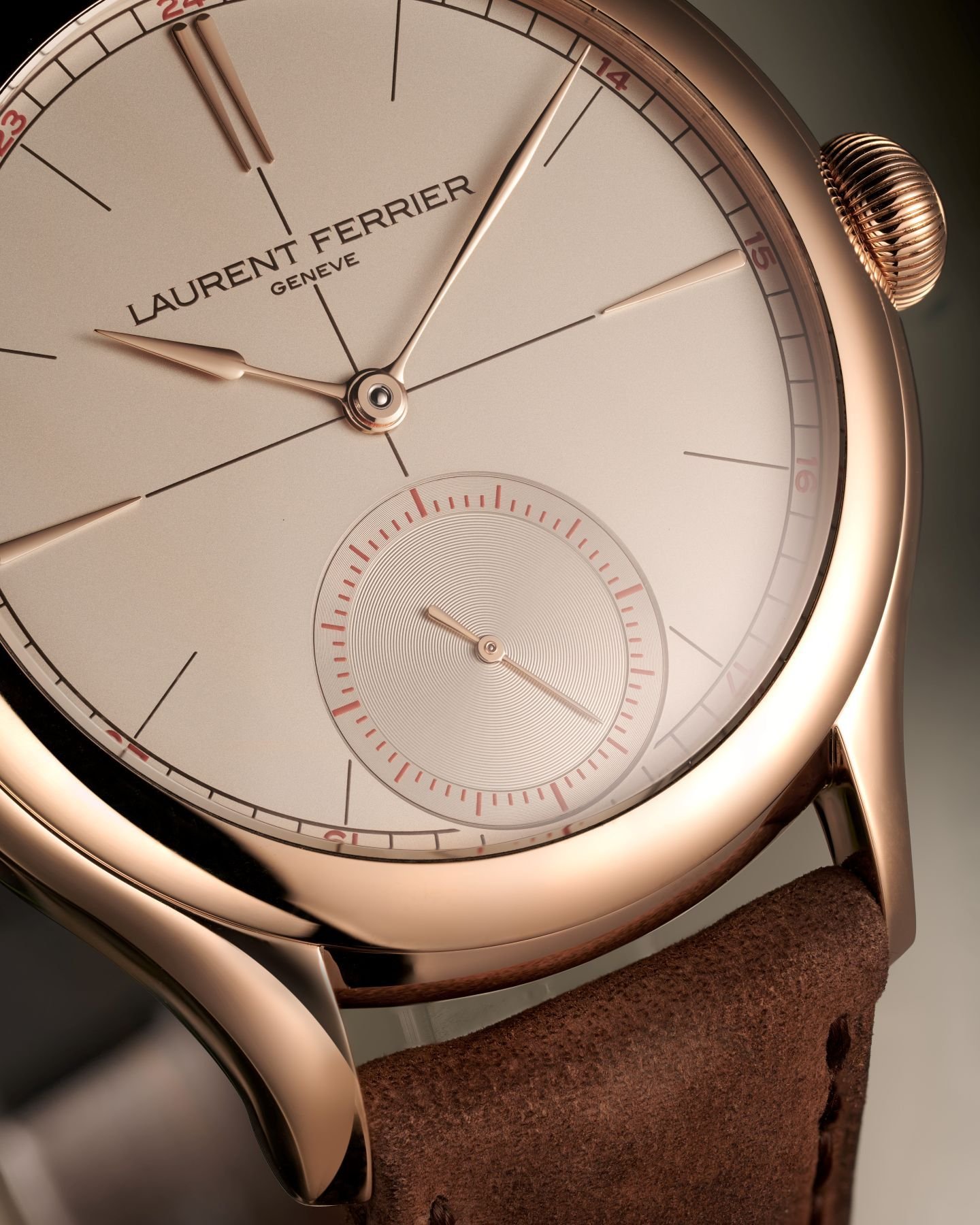 Dial of the Laurent Ferrier Classic Origin Beige