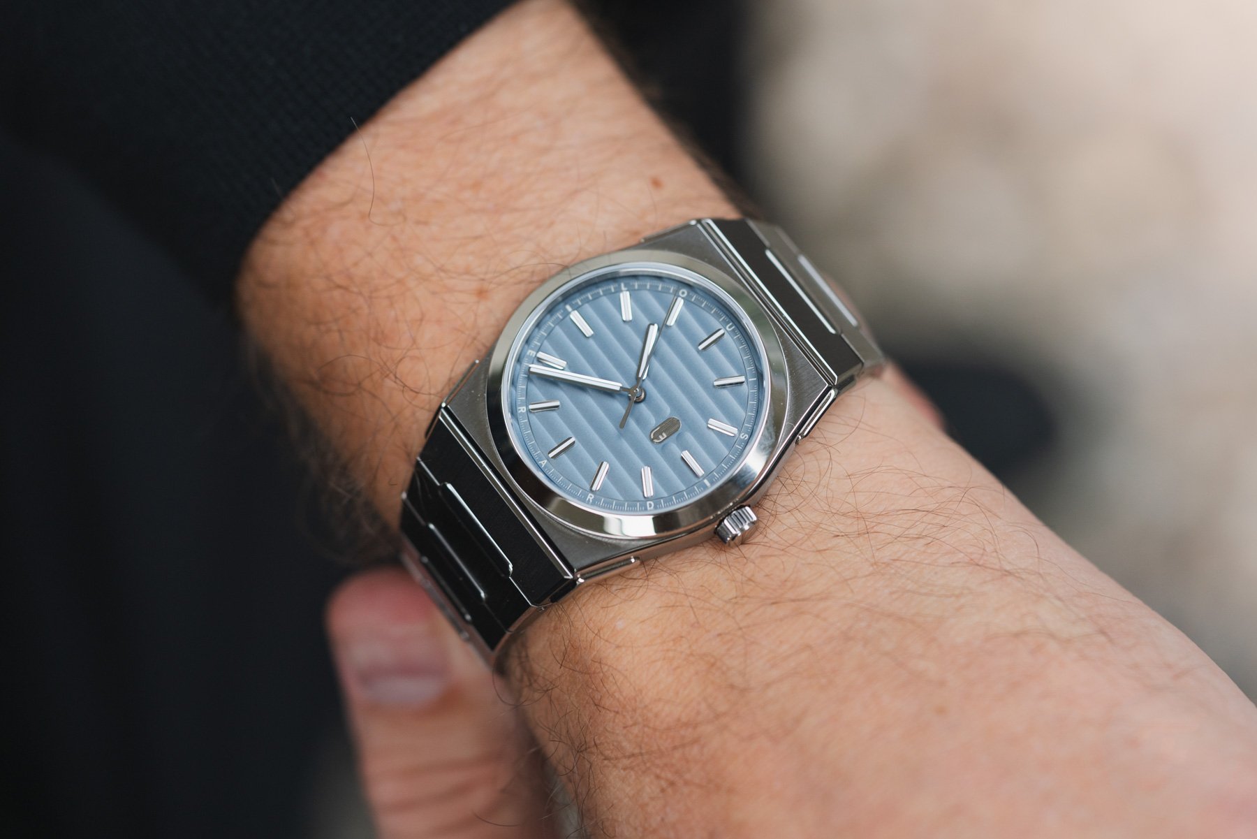 Louis Erard 2340 Slate on the wrist