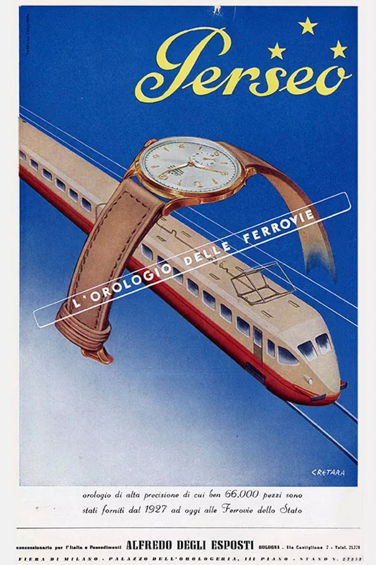 vintage Perseo FS watch ad