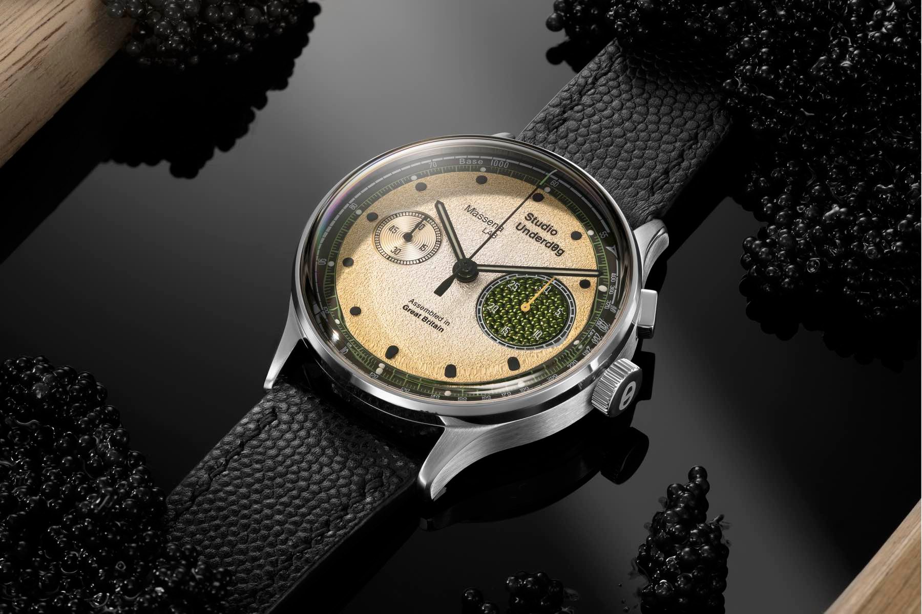 Studio Underd0g × Massena Lab 03Series Champagne & Caviar flat-lay on table