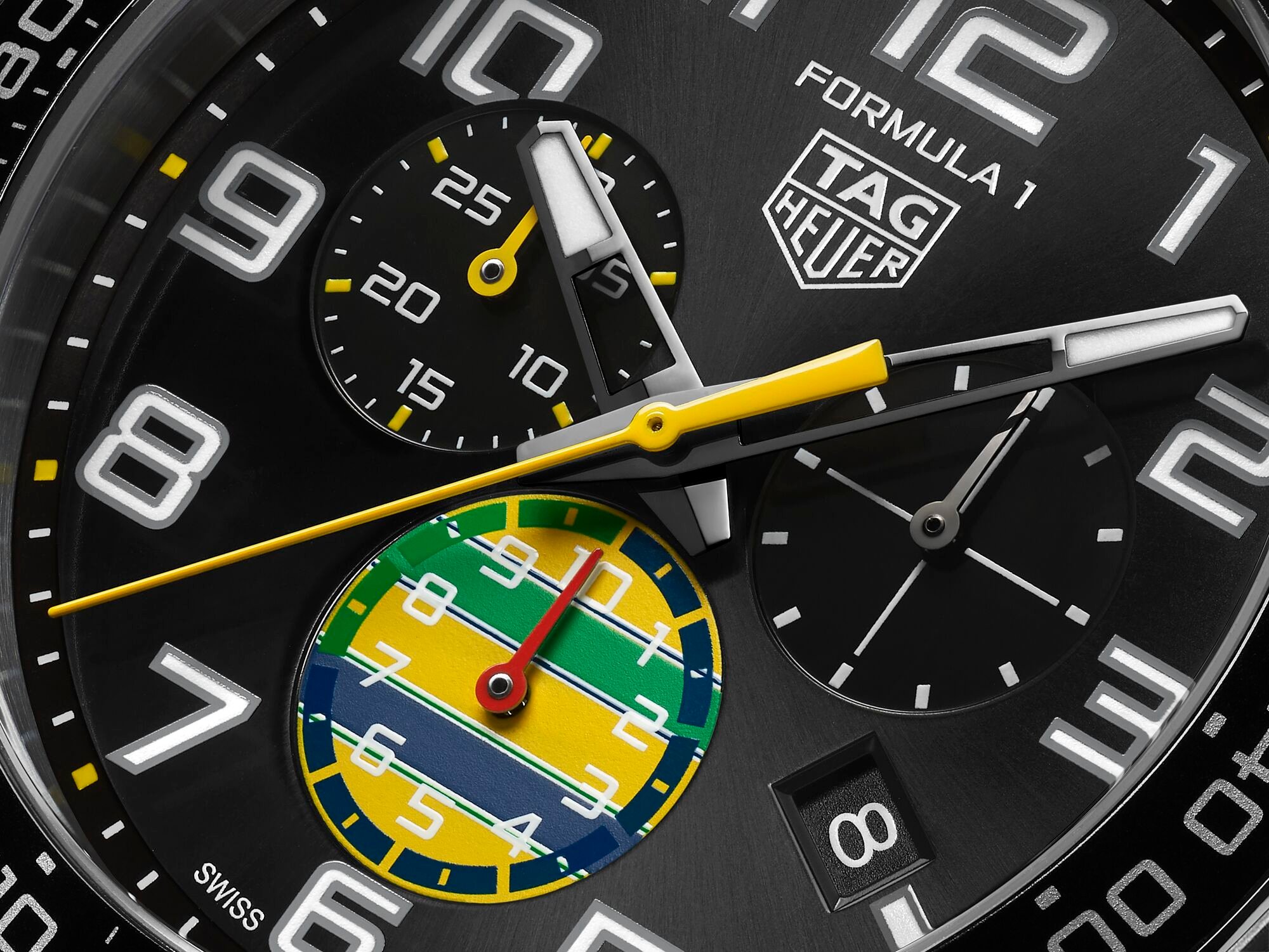 TAG Heuer Ayrton Senna limited editions dial macro