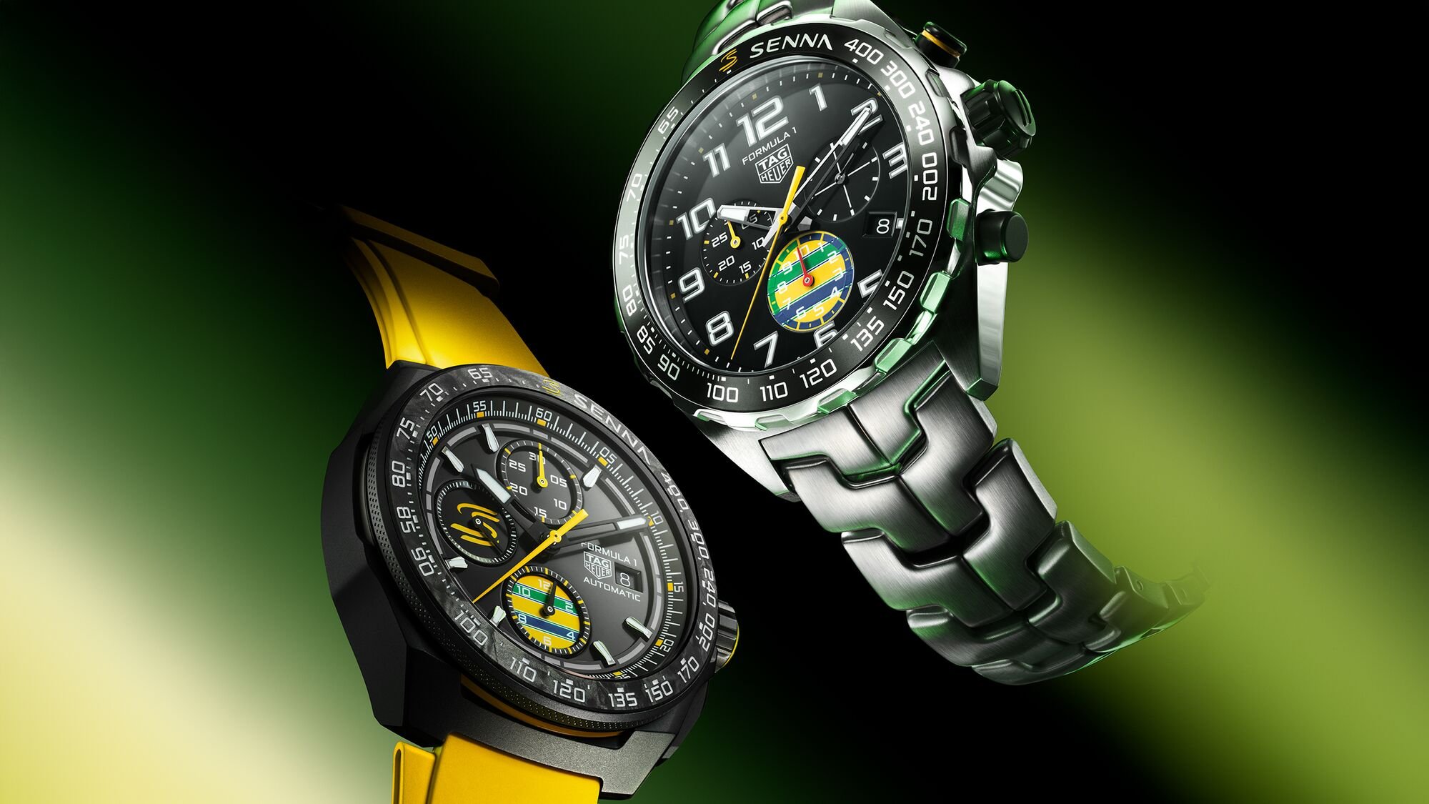 TAG Heuer Honors Racing Legend Ayrton Senna With Two New Formula 1 Chronographs