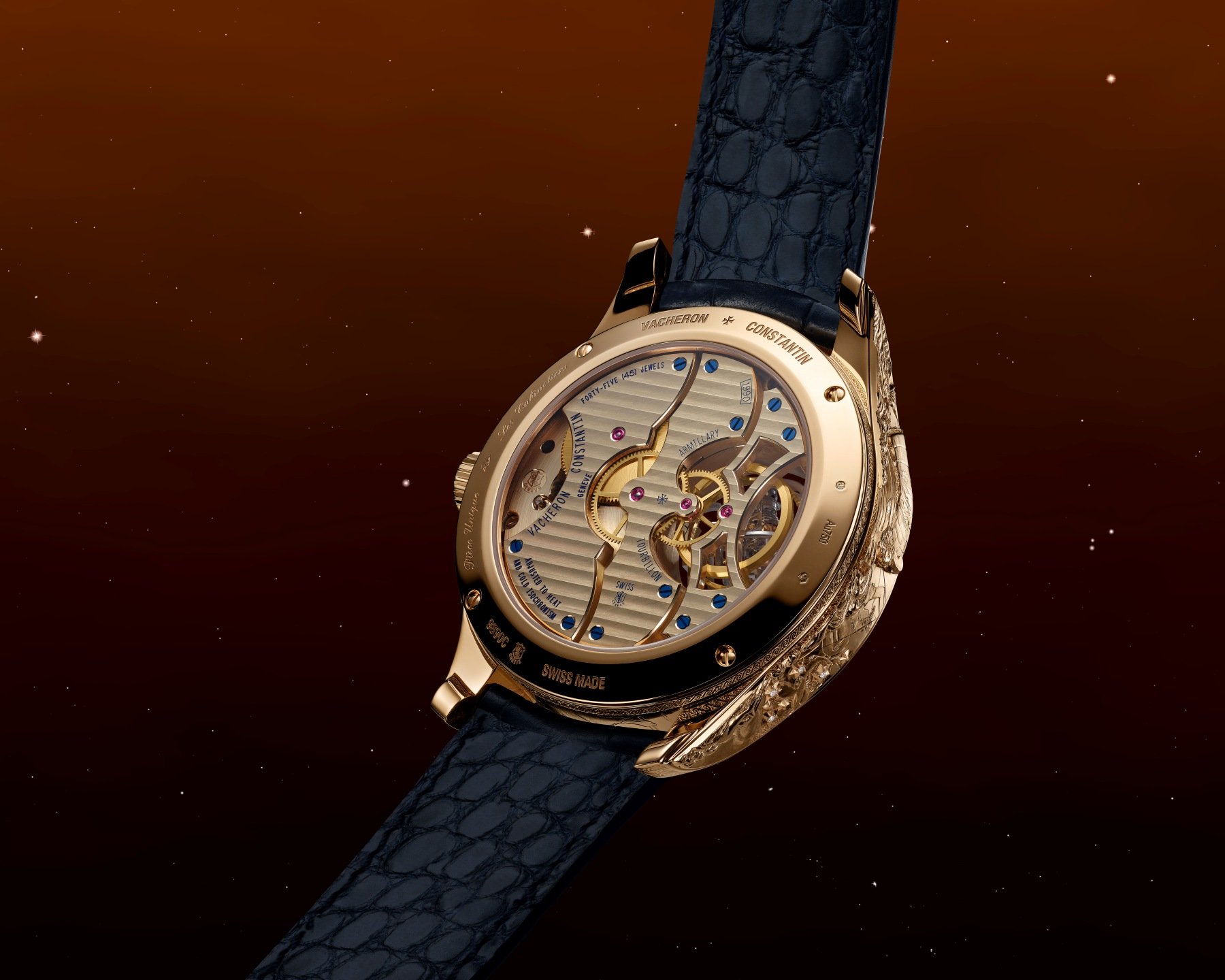 Case back of the Vacheron Constantin Les Cabinotiers Armillary Tourbillon – Myth of the Pleiades