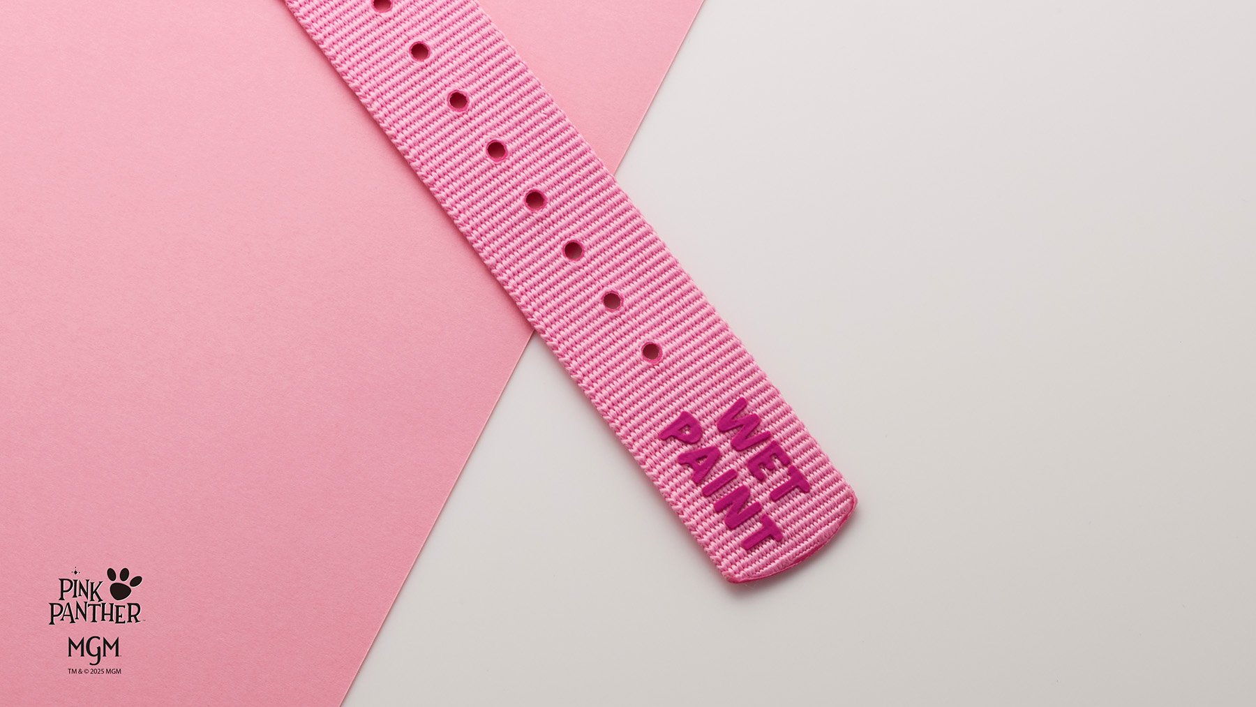 Seiko 5 Sports Pink Panther Limited Edition SRPM07 strap tail