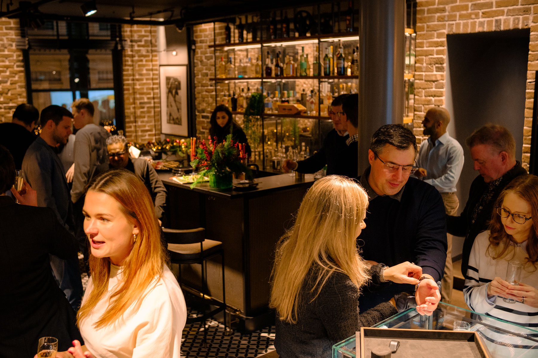 guest at Breitling Fratello event at boutique in The Hague