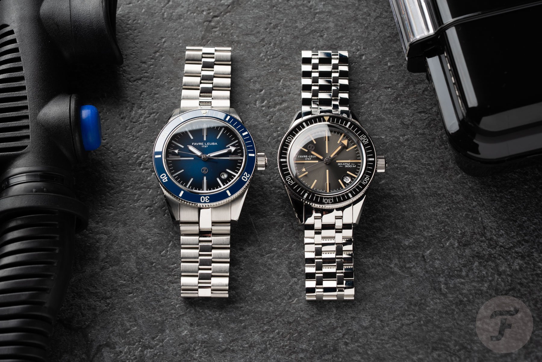 Favre Leuba Deep Raider Renaissance and Revival side by side