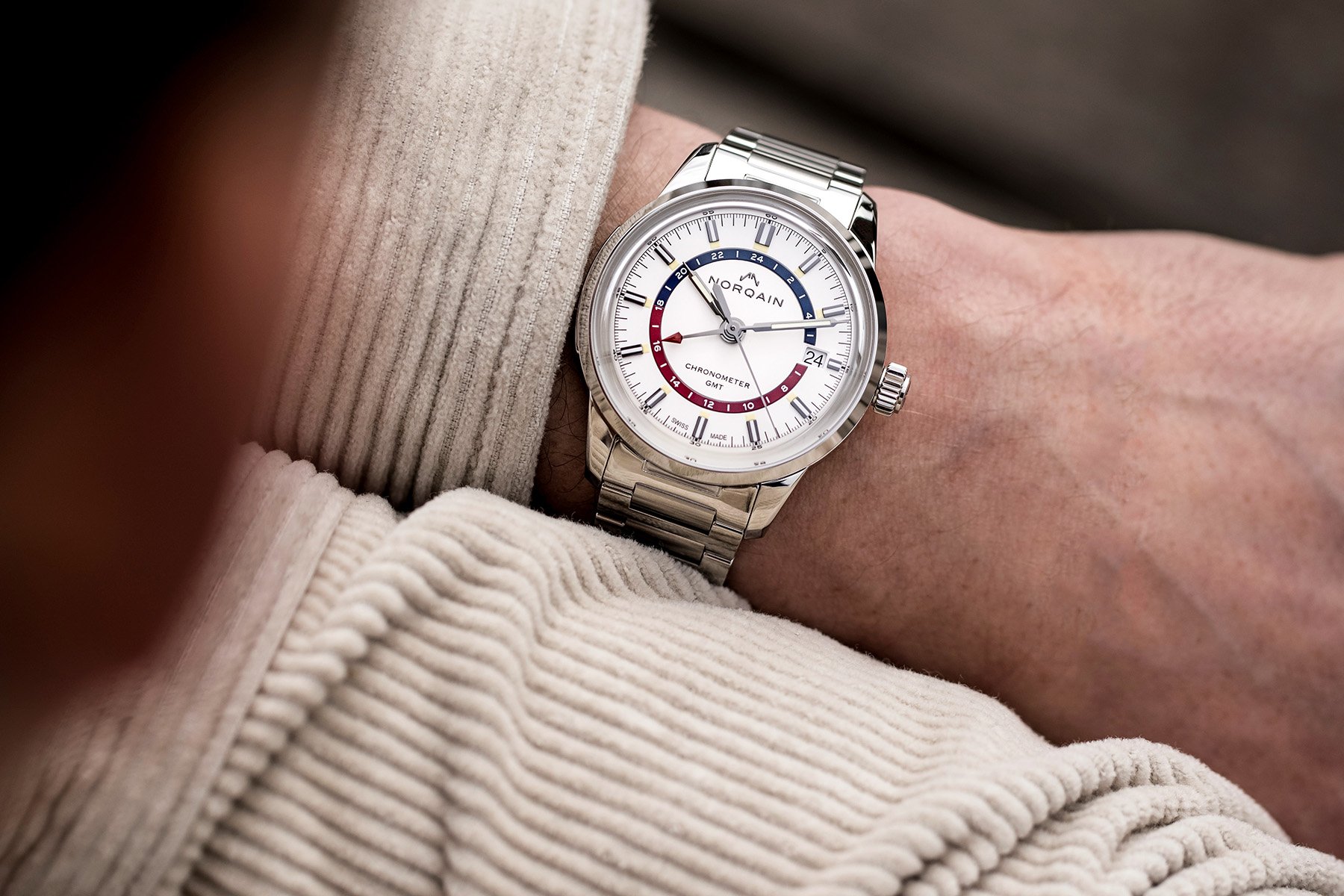 Norqain Freedom 60 GMT on the wrist