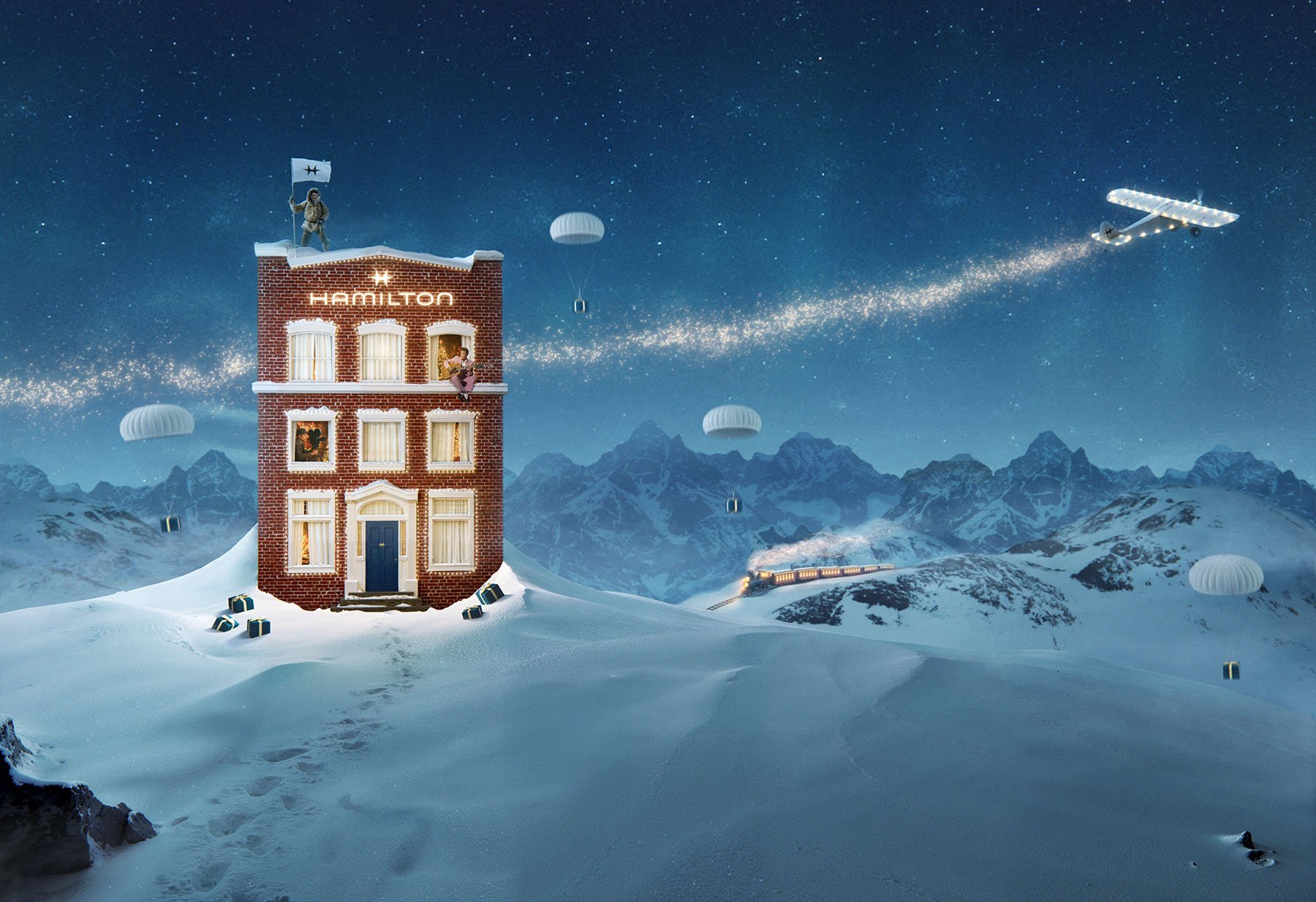 Hamilton 2025 holiday campaign image