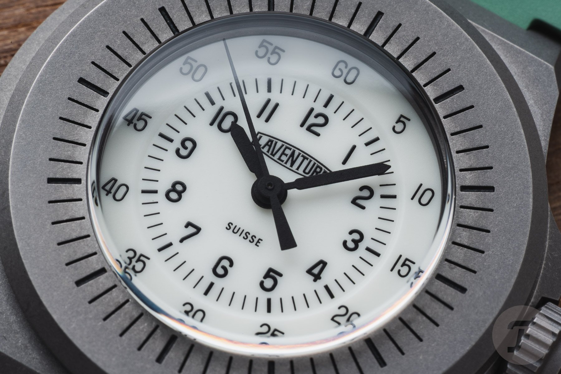 Laventure Marine Type 3 white dial up close