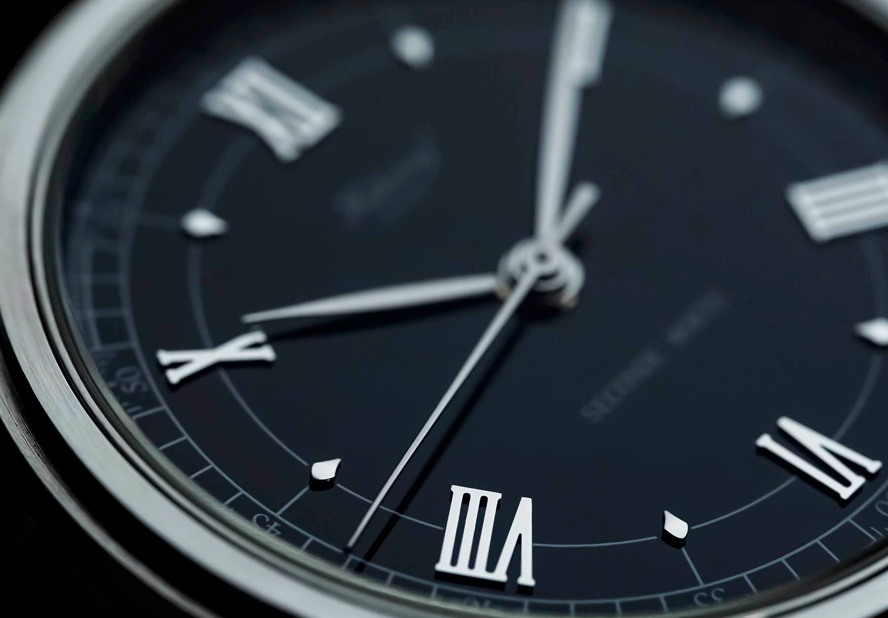 Monochrome × Habring² Montre de Souscription 4 Seconde Morte dial macro