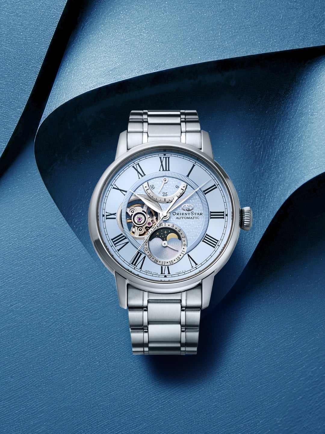 Orient Star M45 F7 Mechanical Moon Phase RE-BT0007L head on