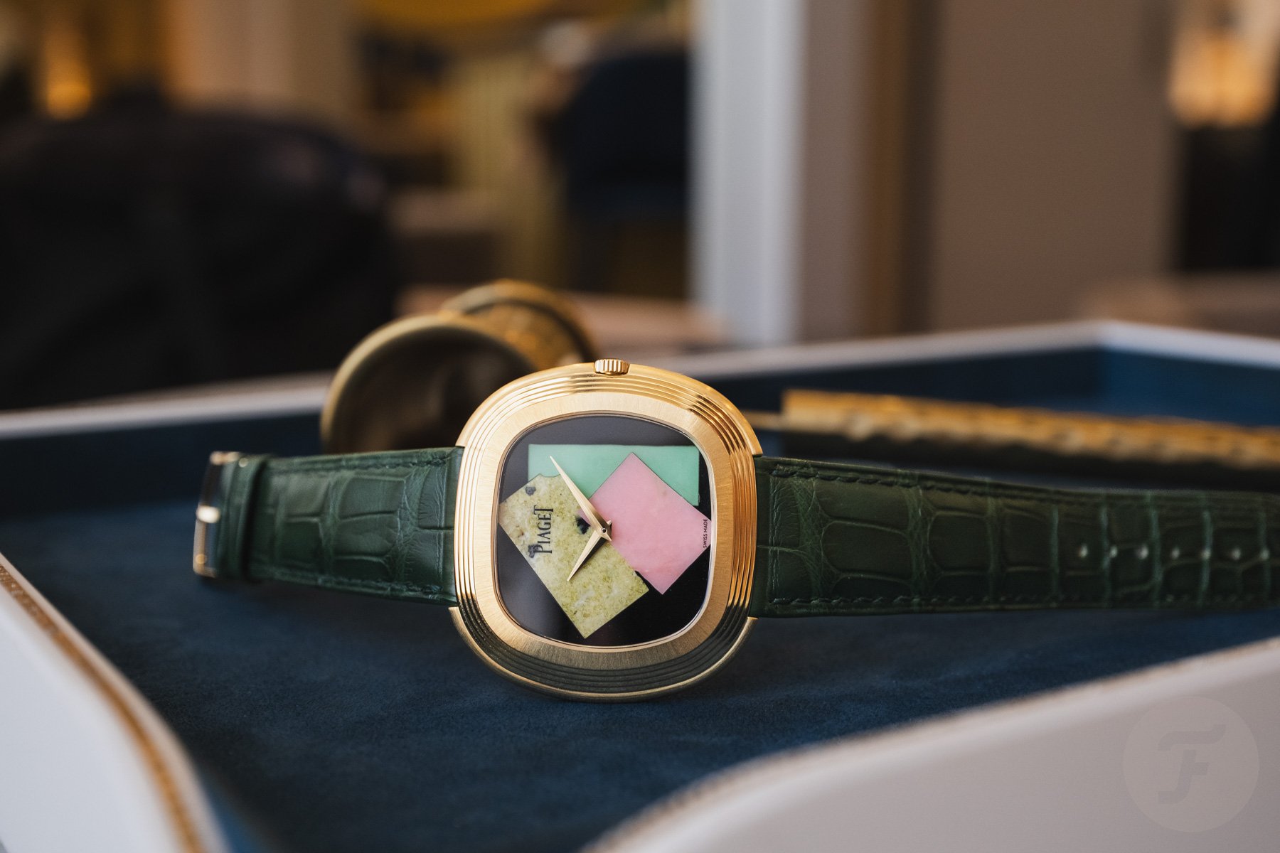 The best watches of 2025 — Piaget Andy Warhol “Collage” Limited Edition on side, crown up