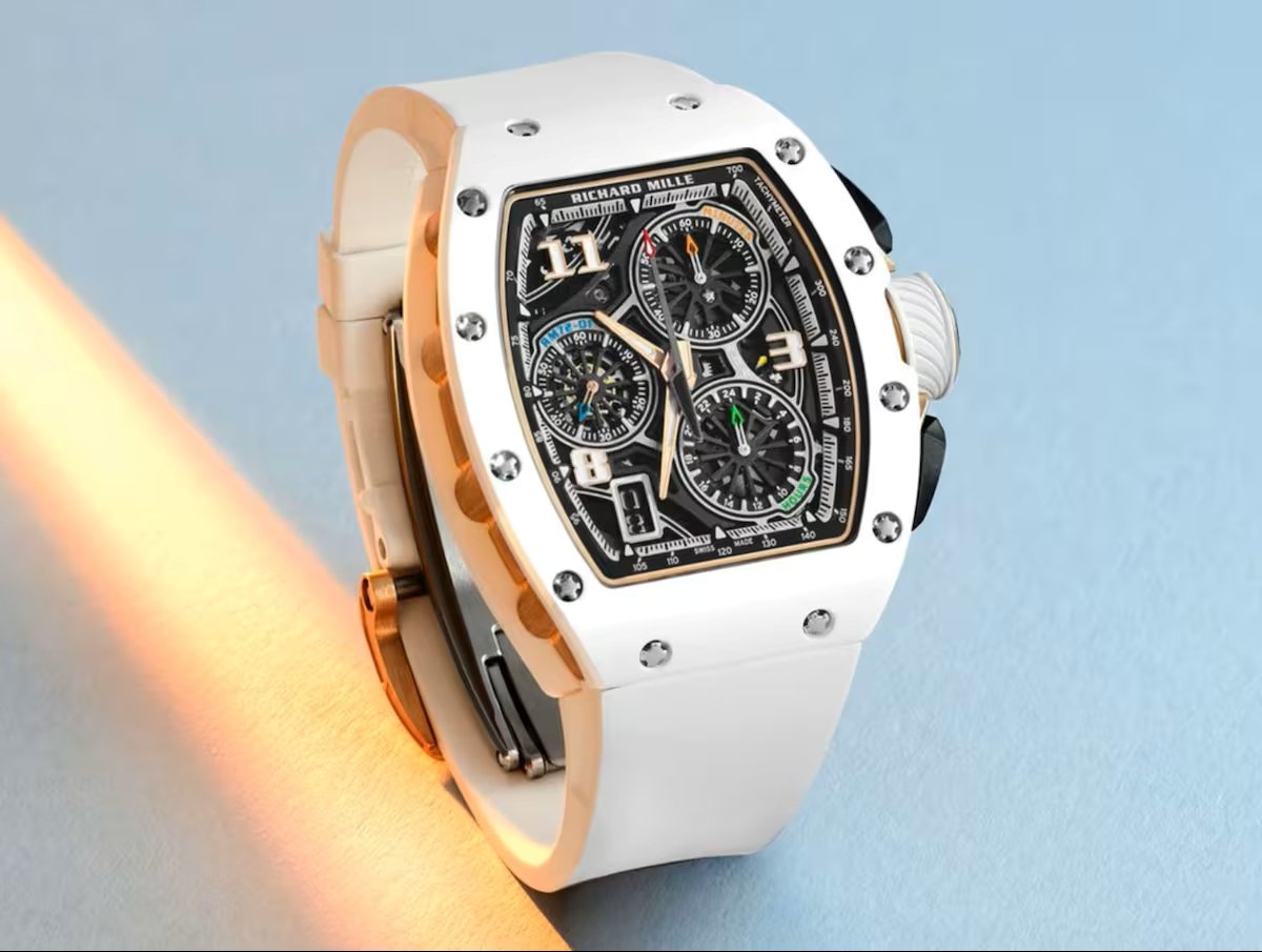 Standing shot of the Richard Mille RM 72-01 White Ceramic