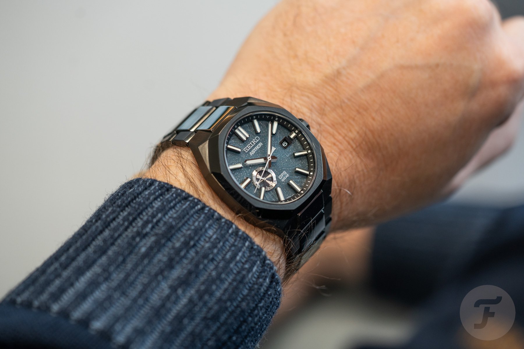 Seiko Astron SSJ039 on the wrist