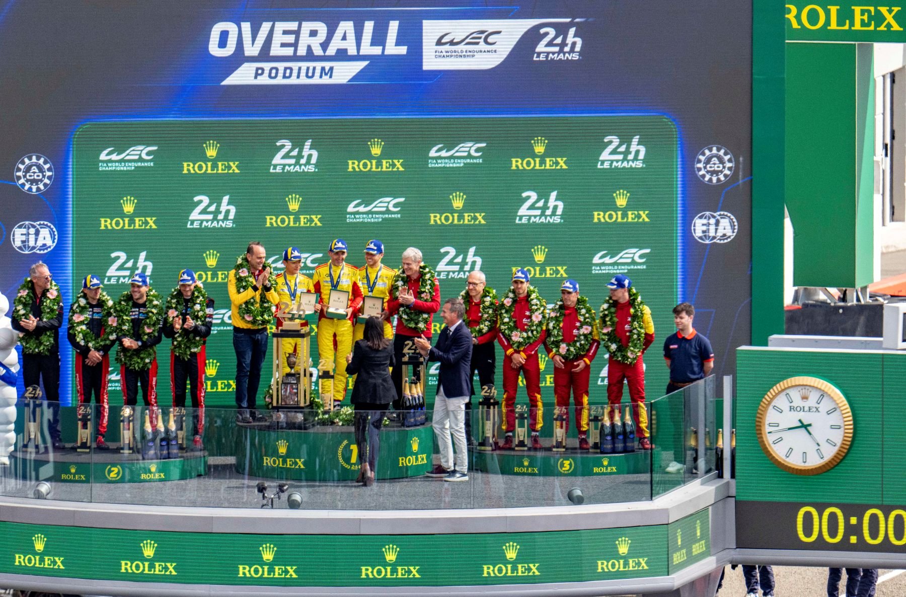 24 Hours of Le Mans 2025 podium