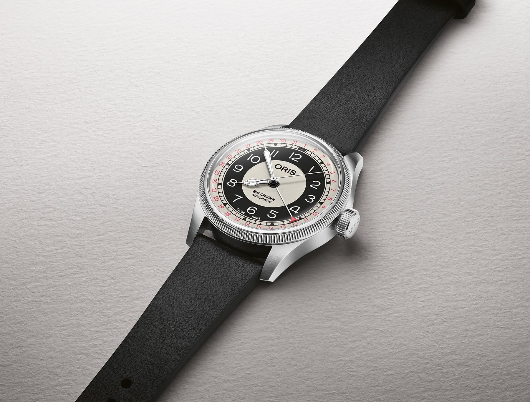 Oris Introduces The Stylish Big Crown Pointer Date “Bullseye”