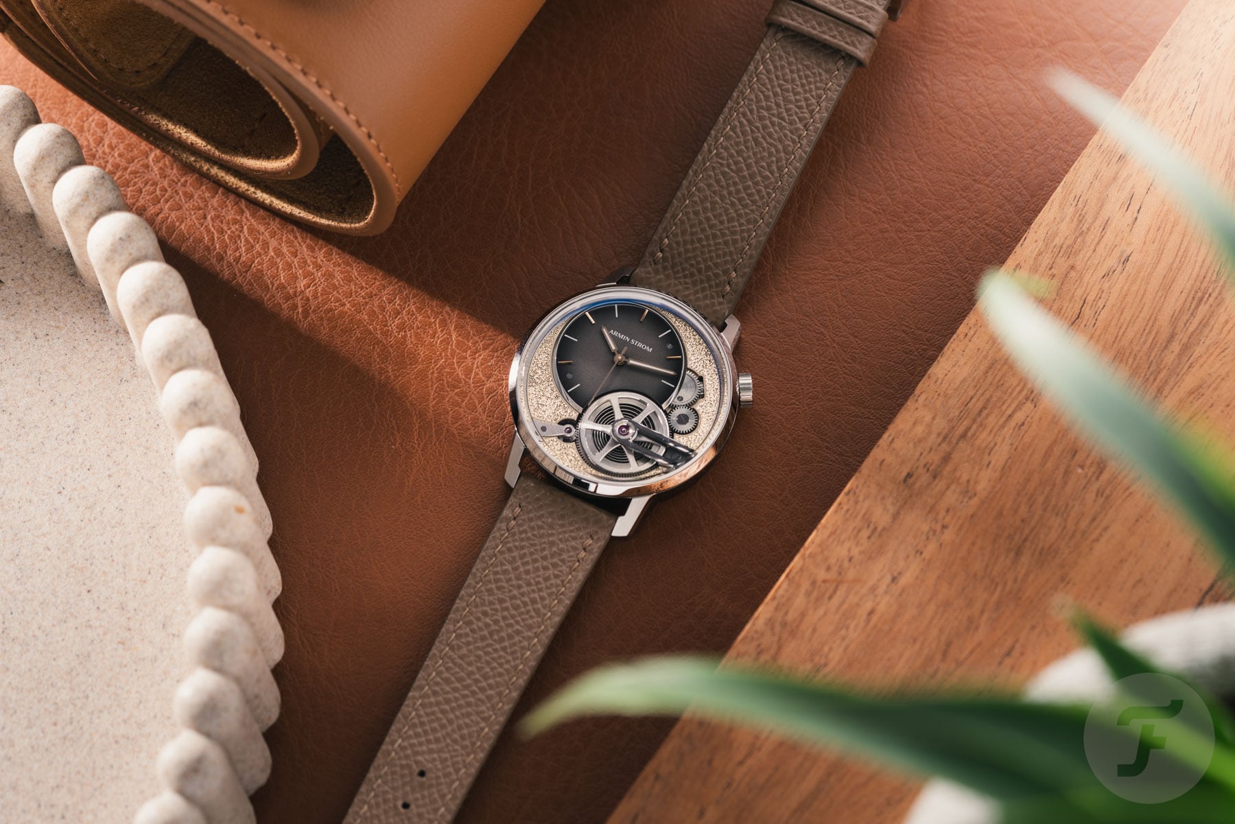 Armin Strom Tribute 2 Champagne Edition flat-lay