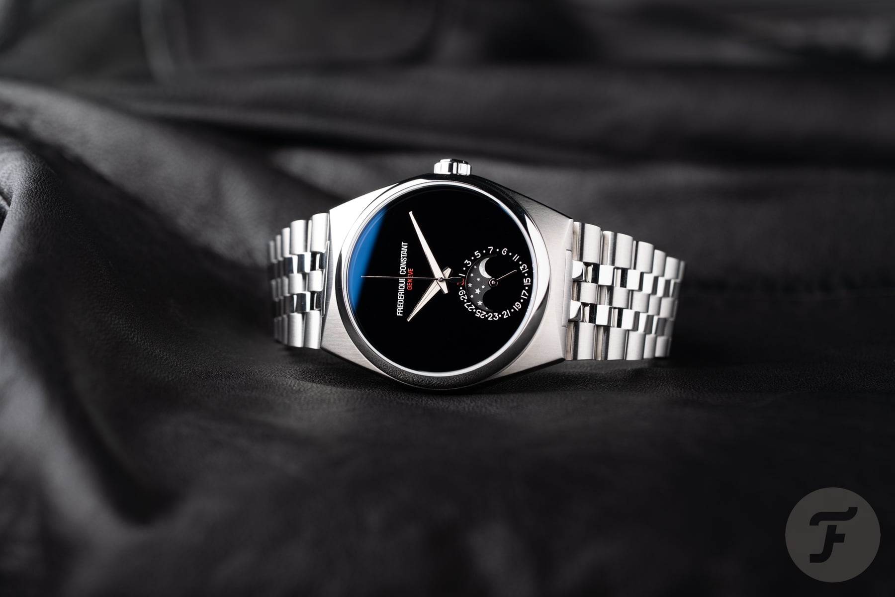 The Limited-Edition Time+Tide × Frederique Constant Highlife Moonphase Date Manufacture Onyx Moon