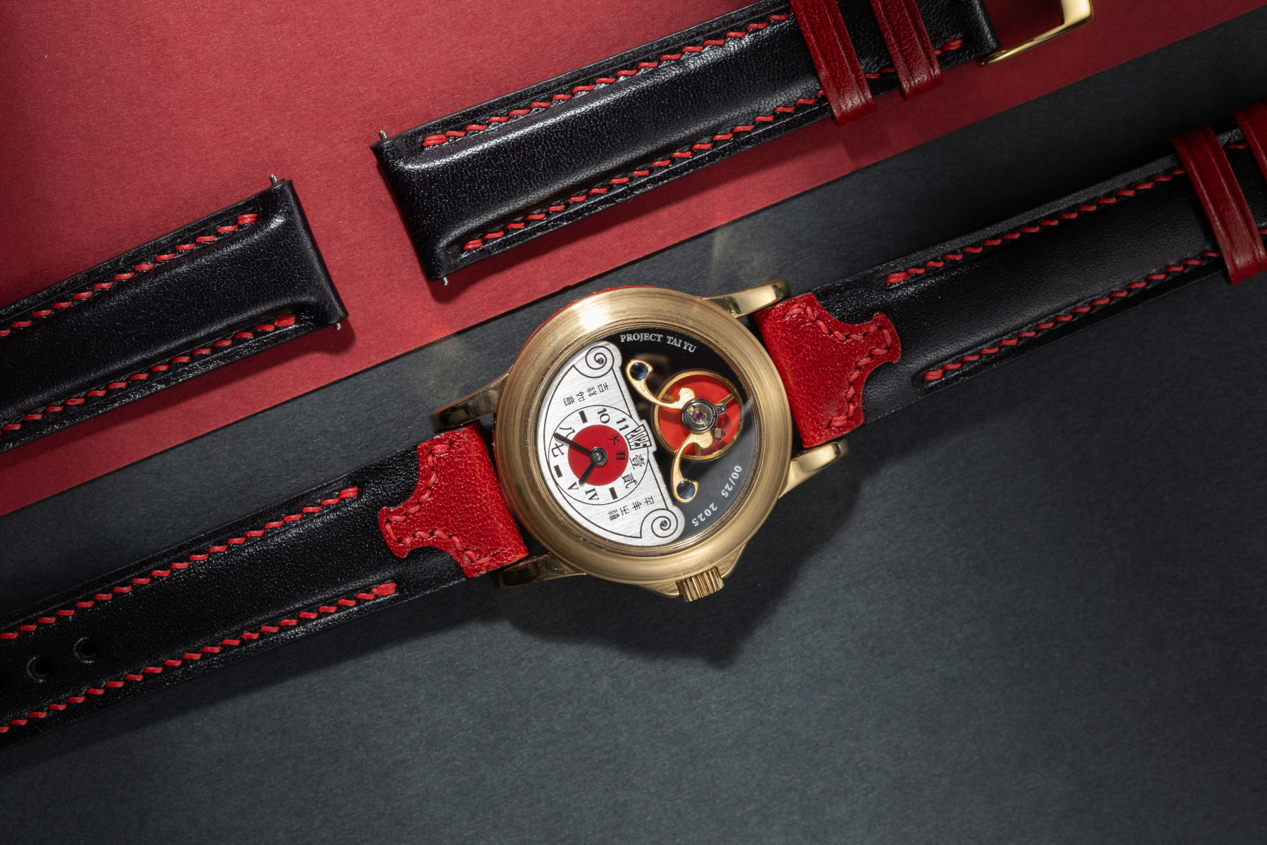 Independent Atelier Project Tai Yu flat-lay with extra strap