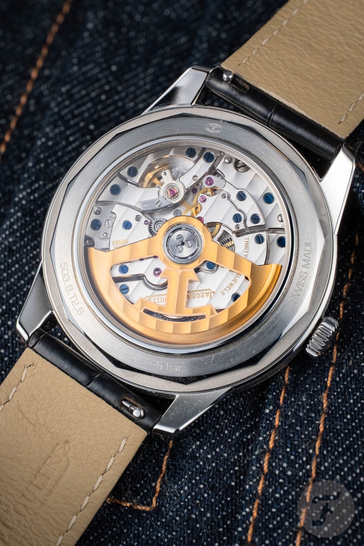 Jaeger-LeCoultre Geophysic Universal Time case back and movement