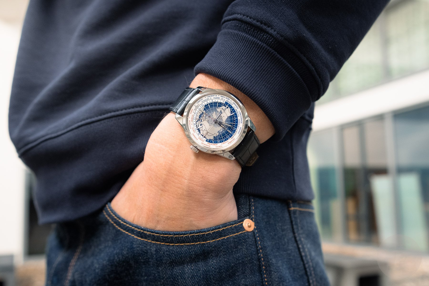 Pocket shot of the Jaeger-LeCoultre Geophysic Universal Time