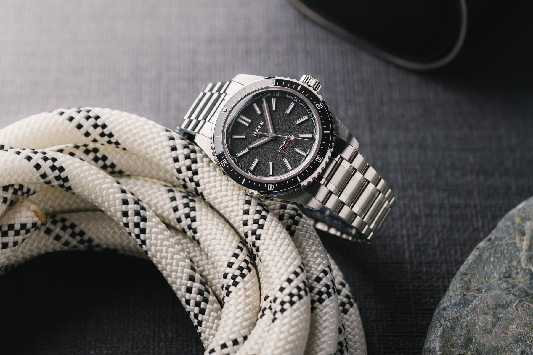 Maen Hudson 38 MK5 on rope