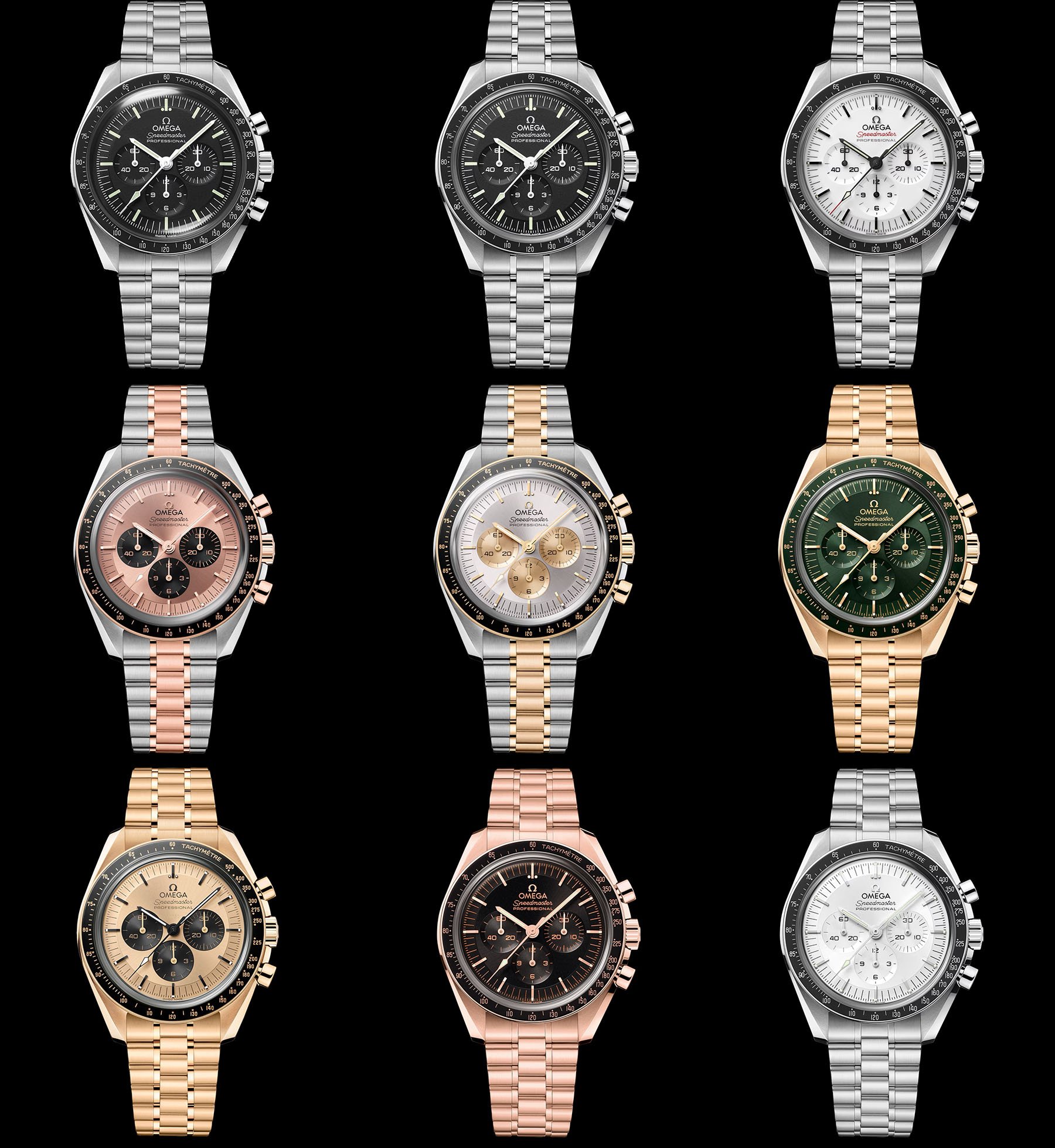 Omega Speedmaster Moonwatch Professional line overview