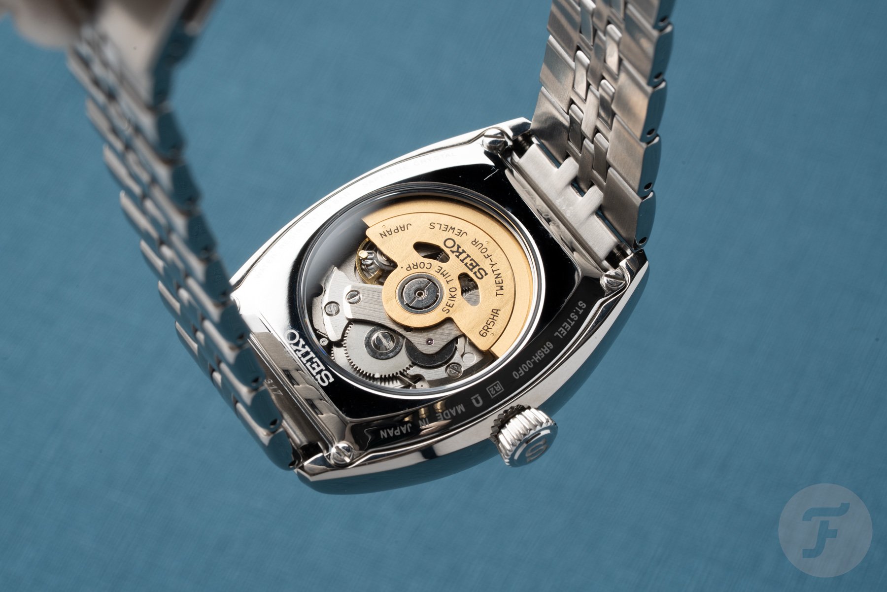 Seiko Presage SPB537 case back and movement