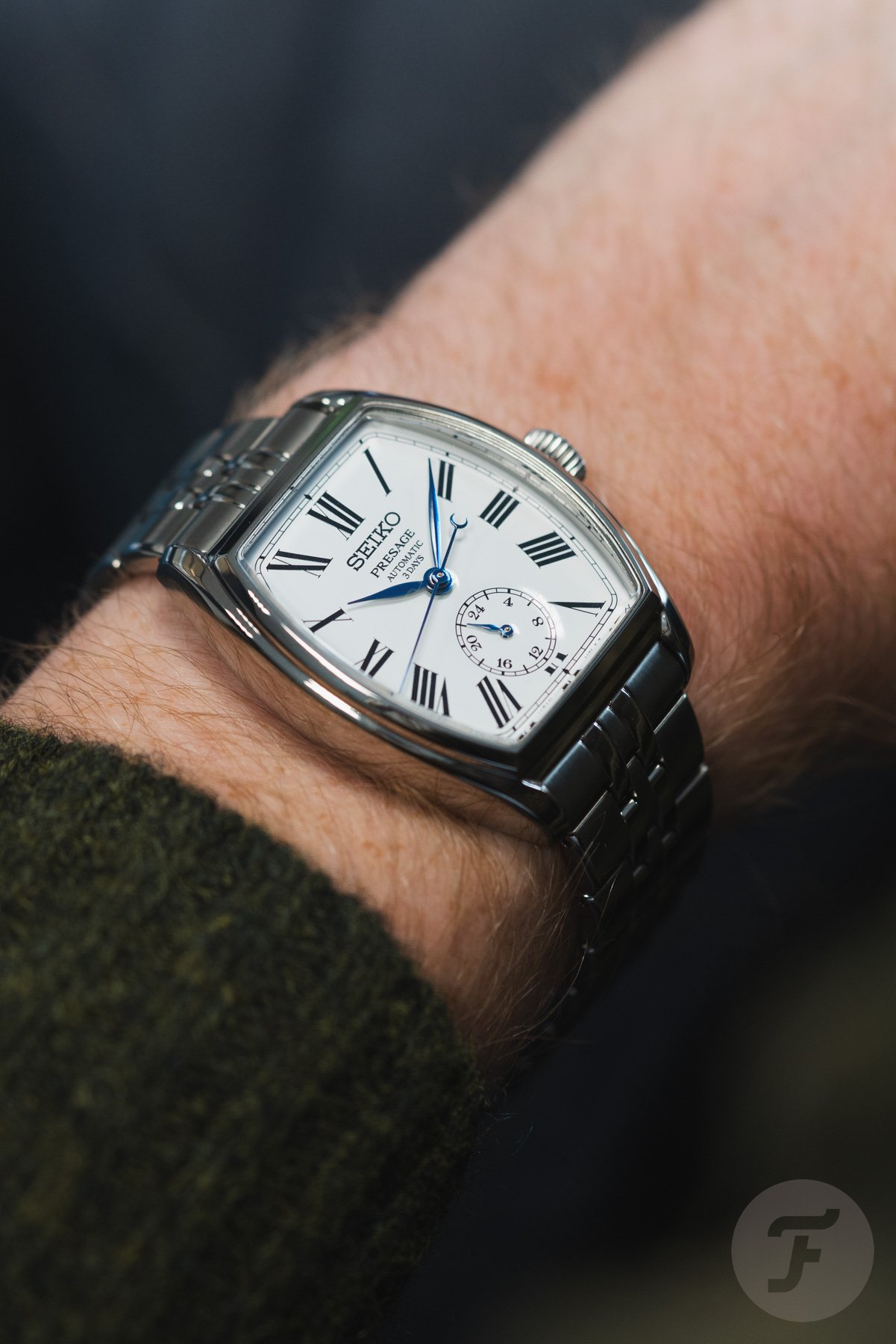 Seiko Presage SPB537 on the wrist
