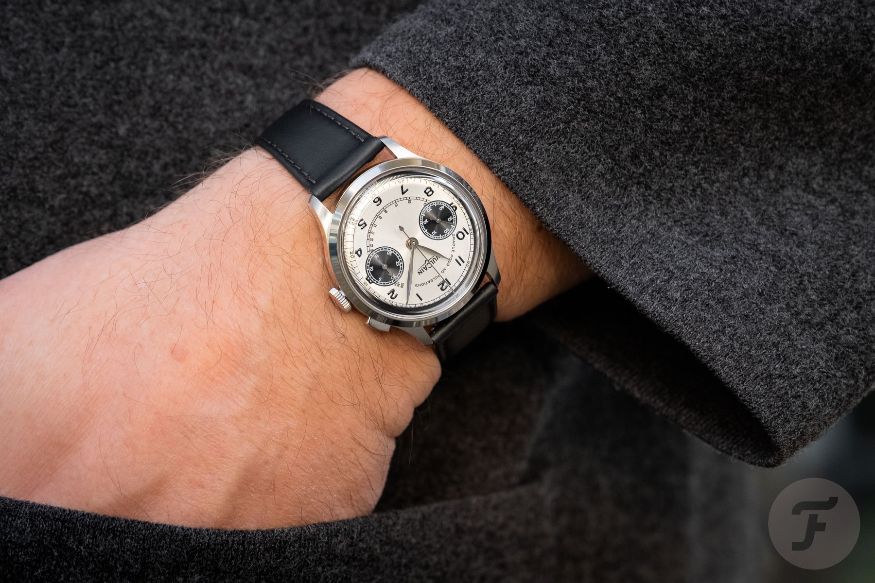 Wristshot of the Vulcain Monopusher Heritage Panda