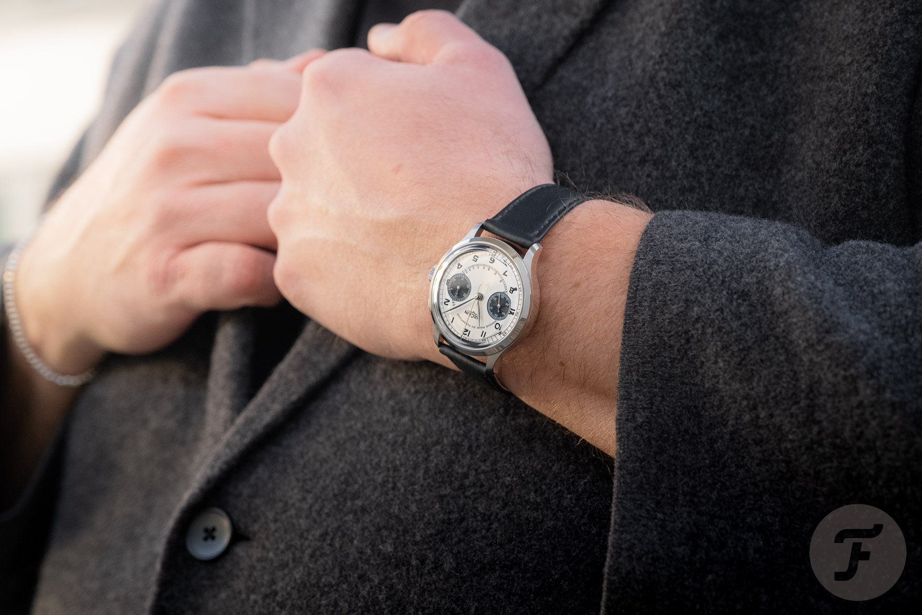Vulcain Monopusher Heritage Panda on the wrist