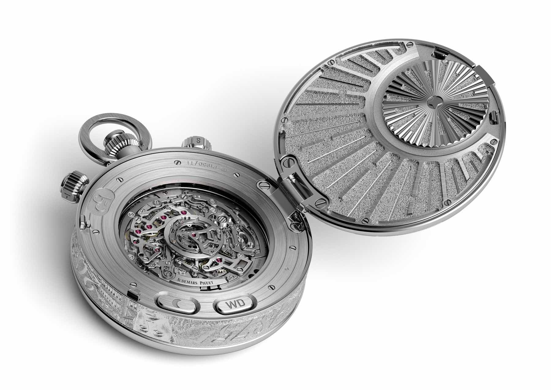 Audemars Piguet 150 Heritage Pocket Watch back and movement