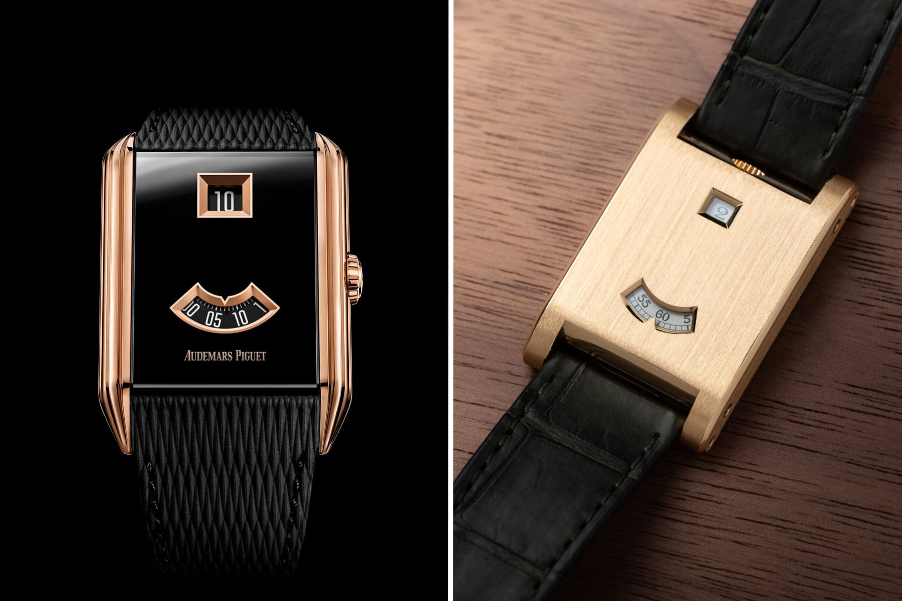 Audemars Piguet Neo Frame vs. Cartier Tank à Guichets collage