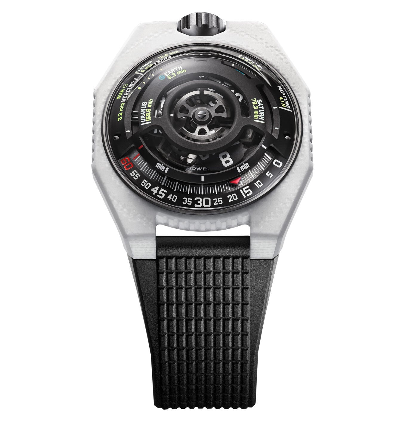 Urwerk UR-100V Lightspeed Ceramic vertical