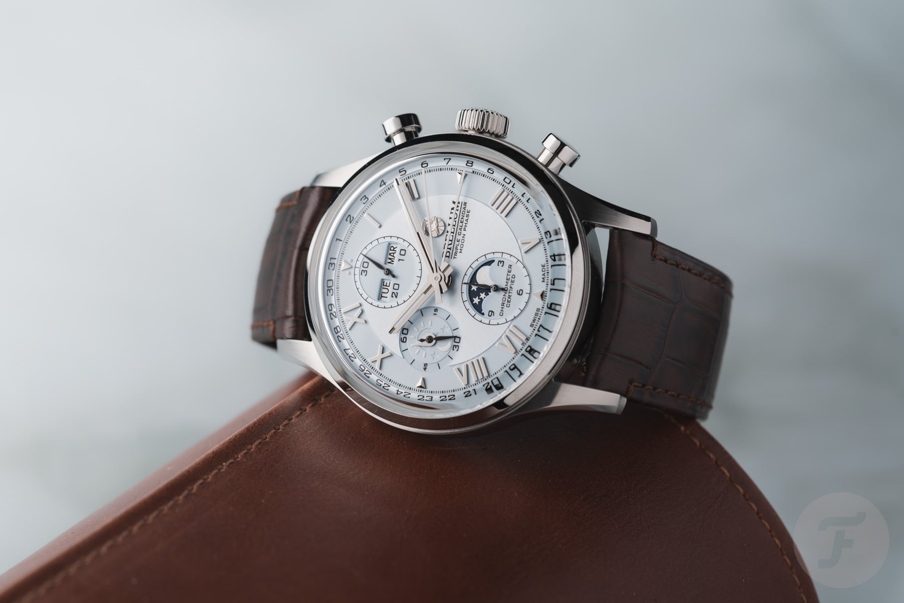 Brellum Duobox Triple Calendar Moonphase: A Stunning Ice-Blue Limited Edition Watch