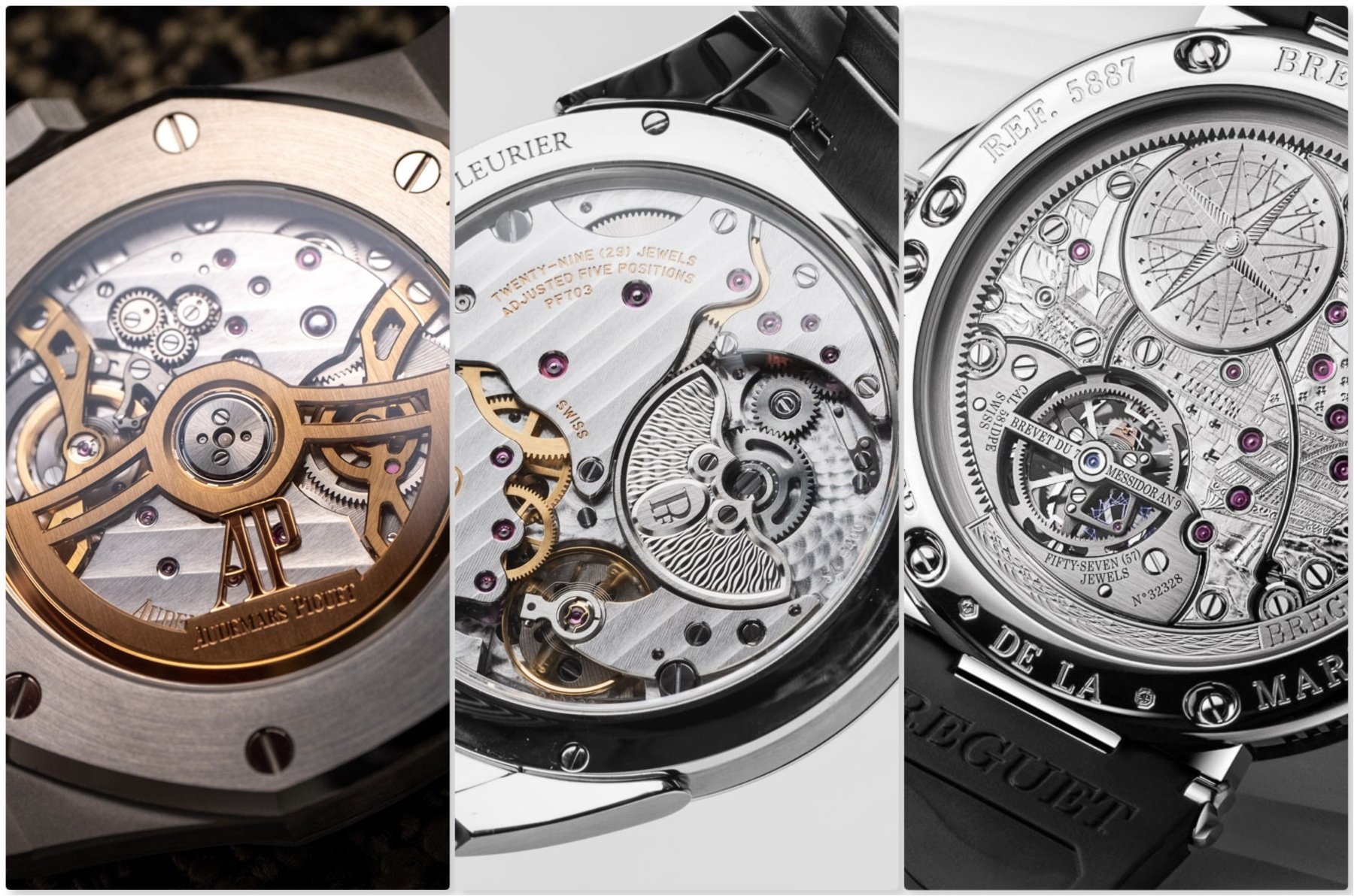 How do you like your rotor? Collage of the movements with different rotors