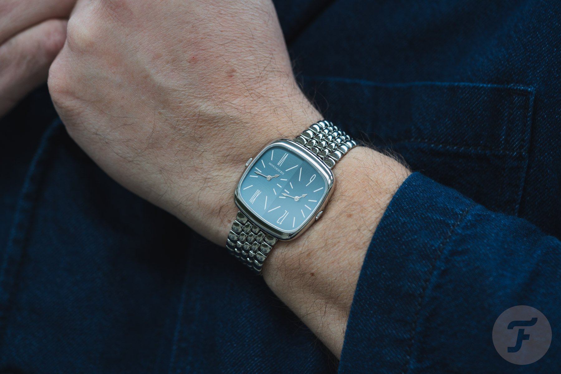 Blue Dennison ALD Dual Time “Shades” Dial on the wrist