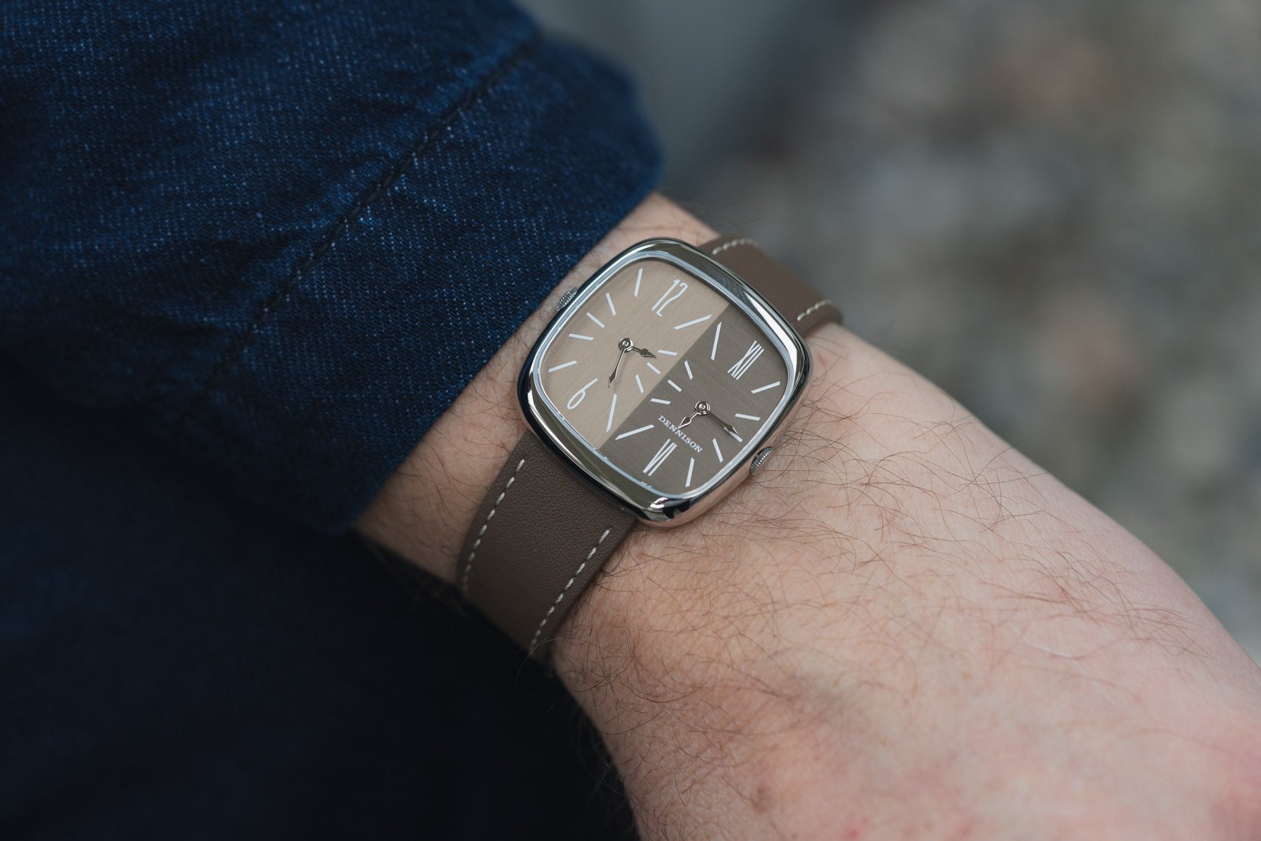 Brown Dennison ALD Dual Time “Shades” Dial on the wrist