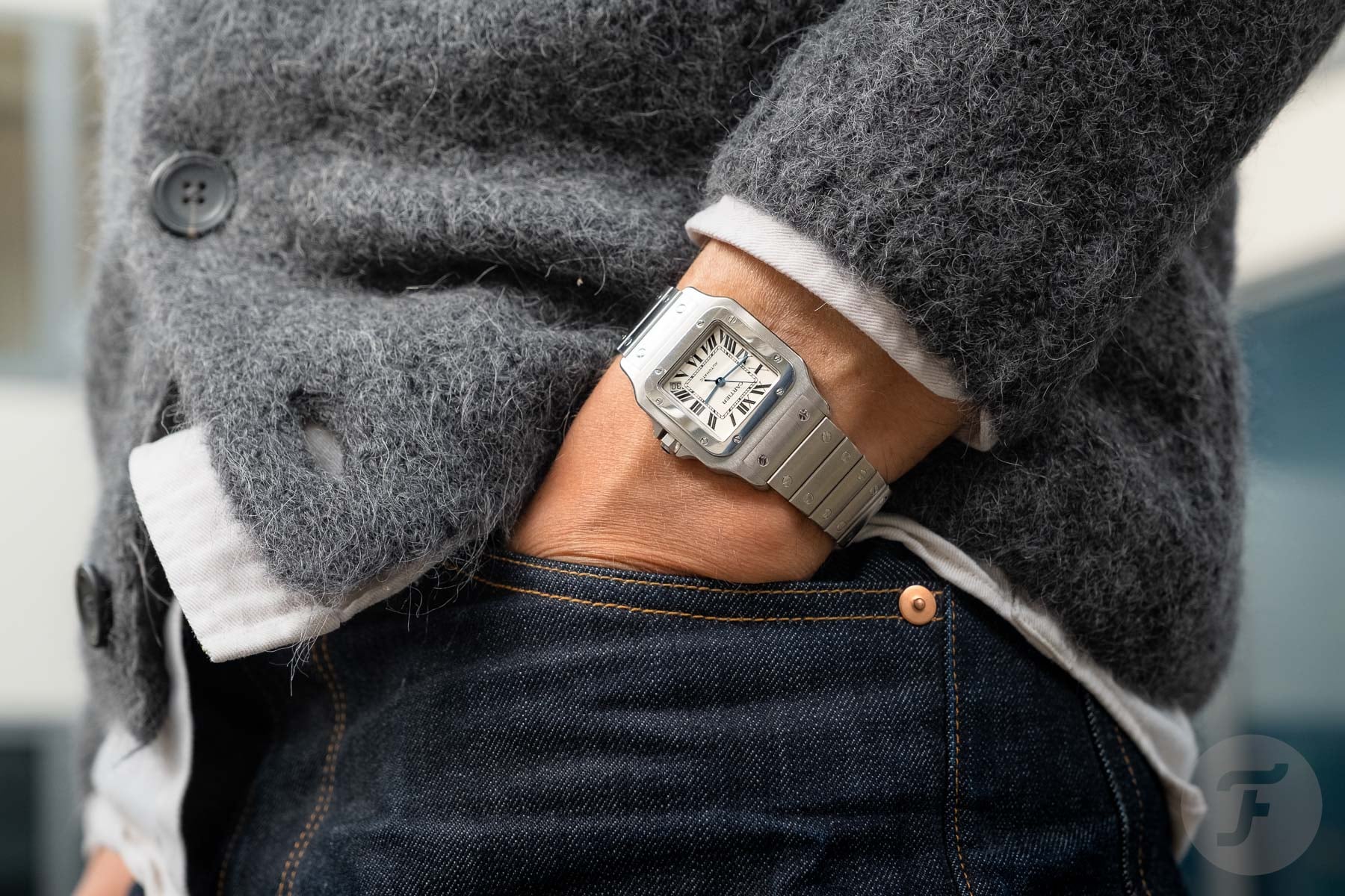 Cartier Santos Galbée XL pocket shot