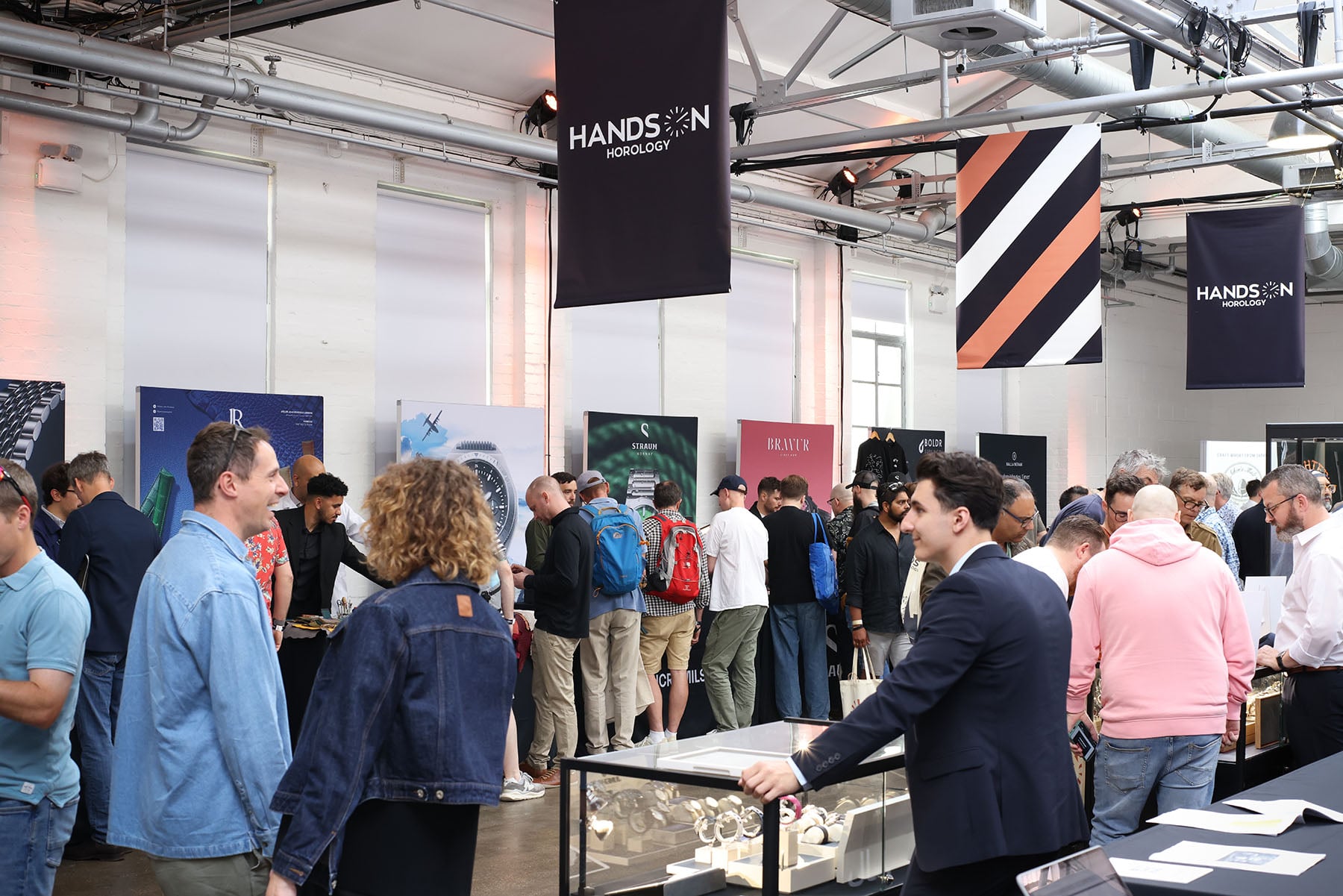 Hands On Horology stands