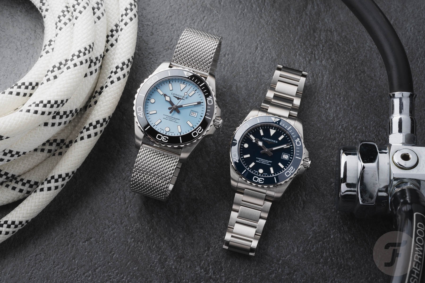 Longines Hydroconquest 39mm and 42mm side by side