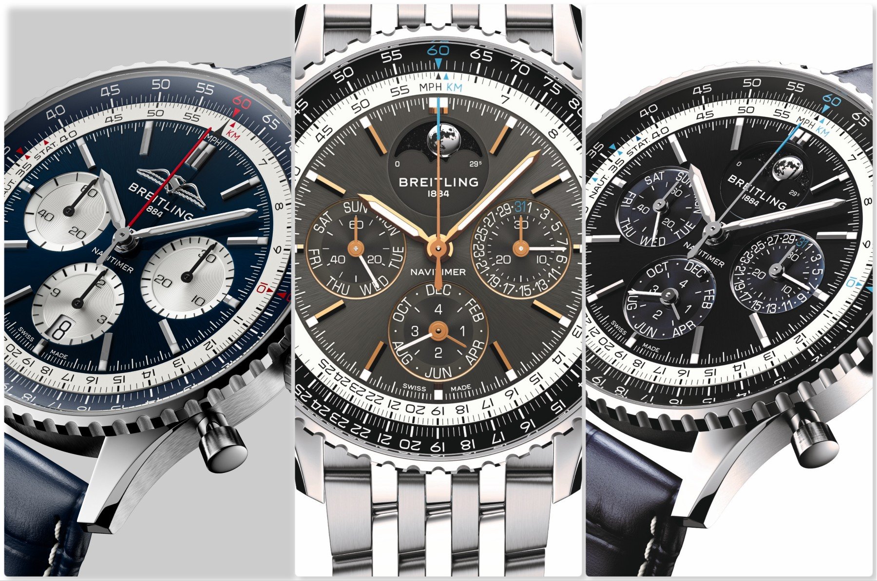 Breitling Unveils Limited Edition Navitimer Watches: A Tribute to Concorde and Two Perpetual Calendars