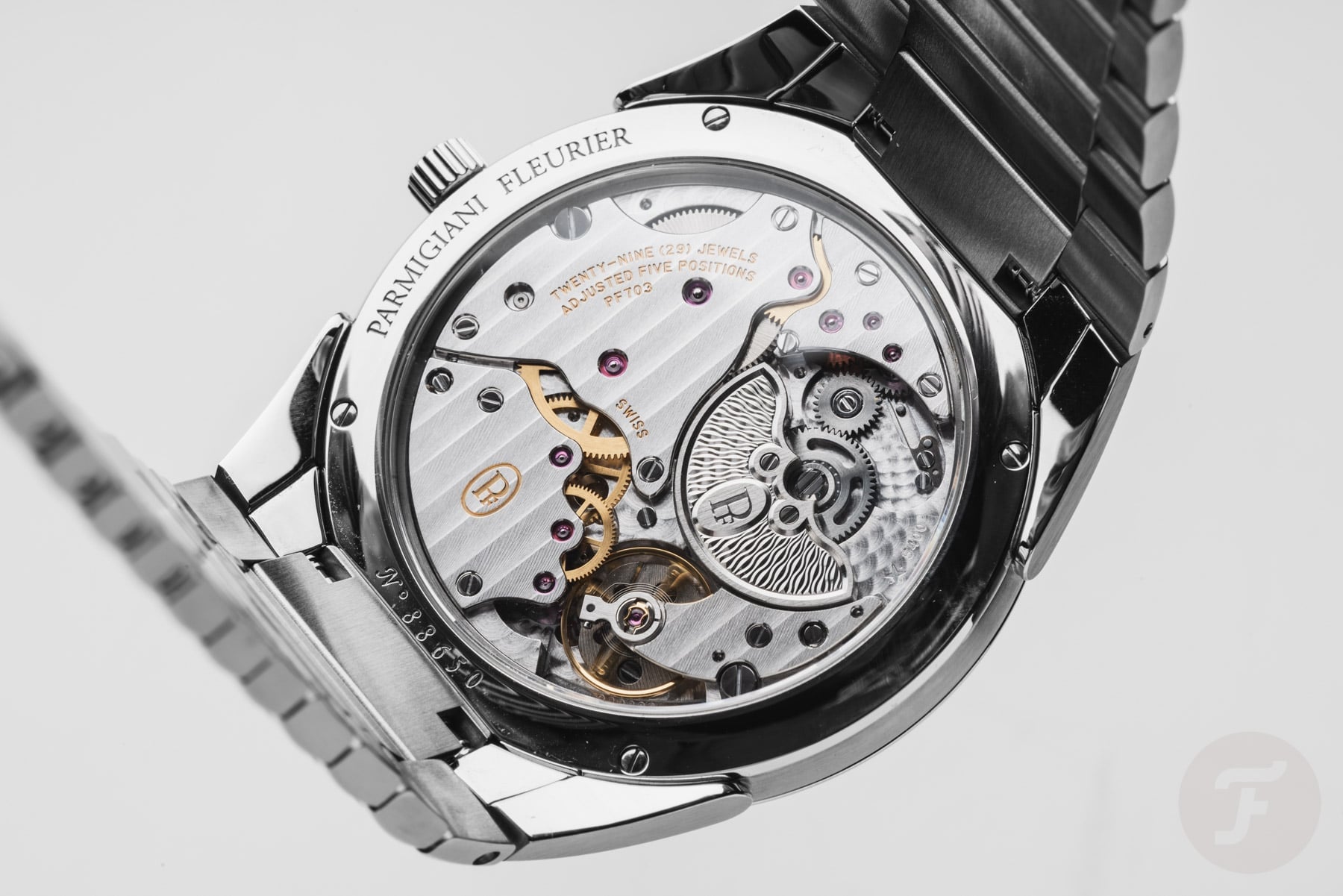 Parmigiani Fleurier Tonda PF Micro-Rotor showing its Caliber PF703