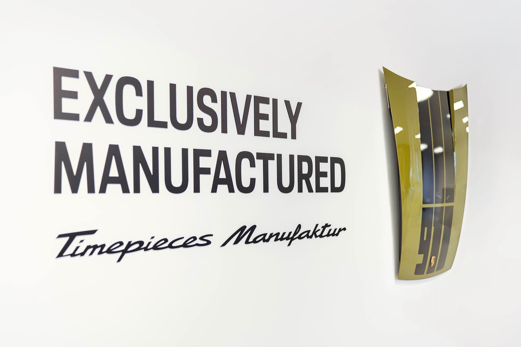 Porsche Design Timepieces Manufaktur wall illustration