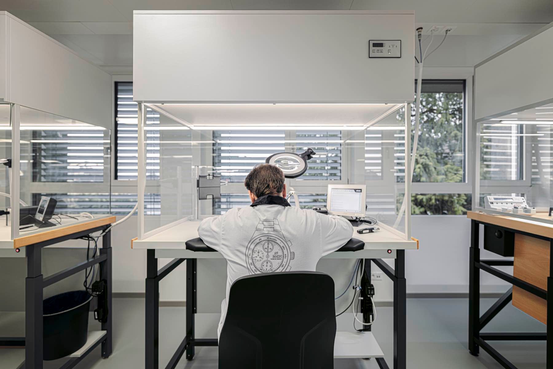 Porsche Design Timepieces Manufaktur watchmaker at work