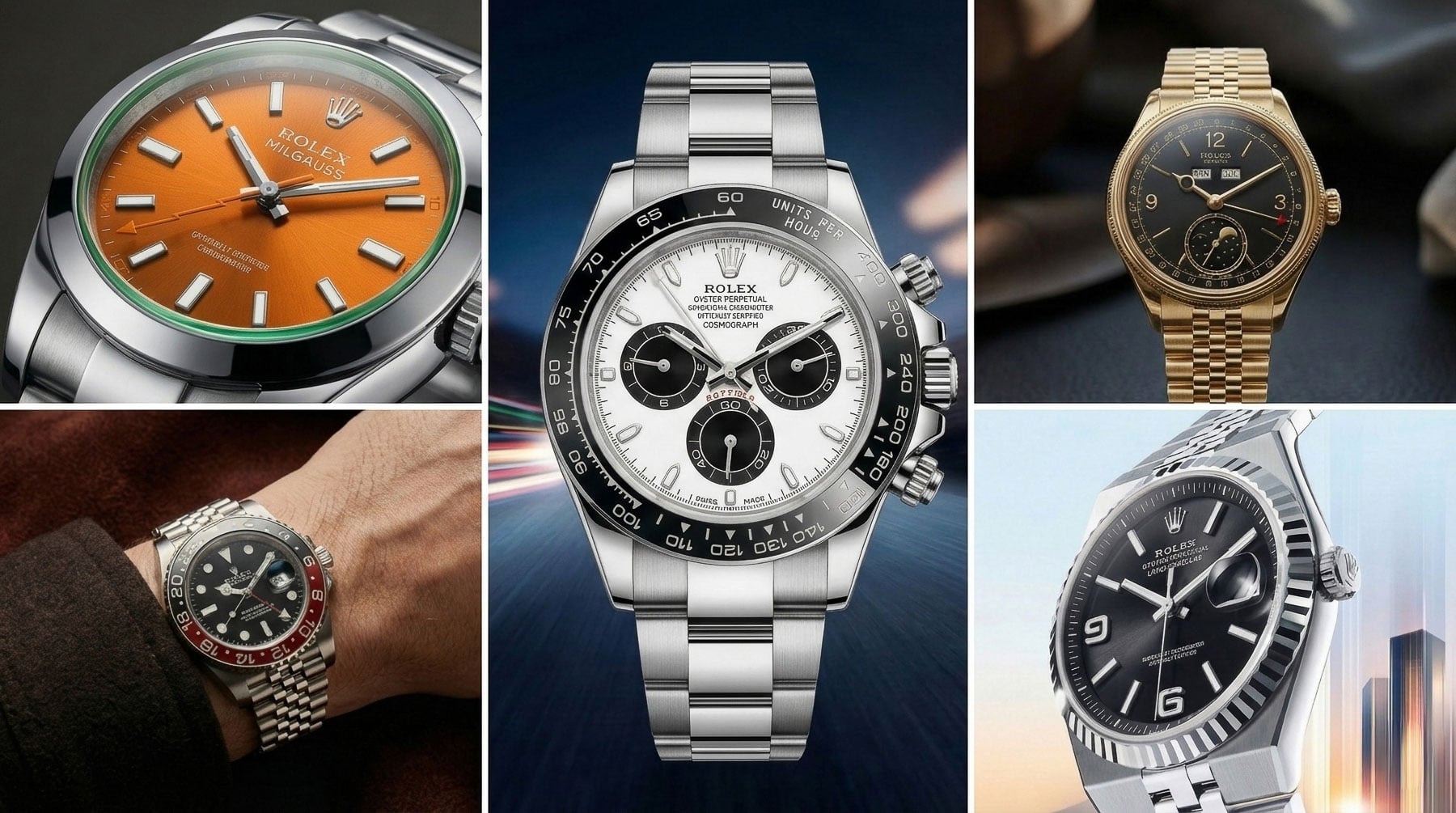collage of Rolex predictions for 2026